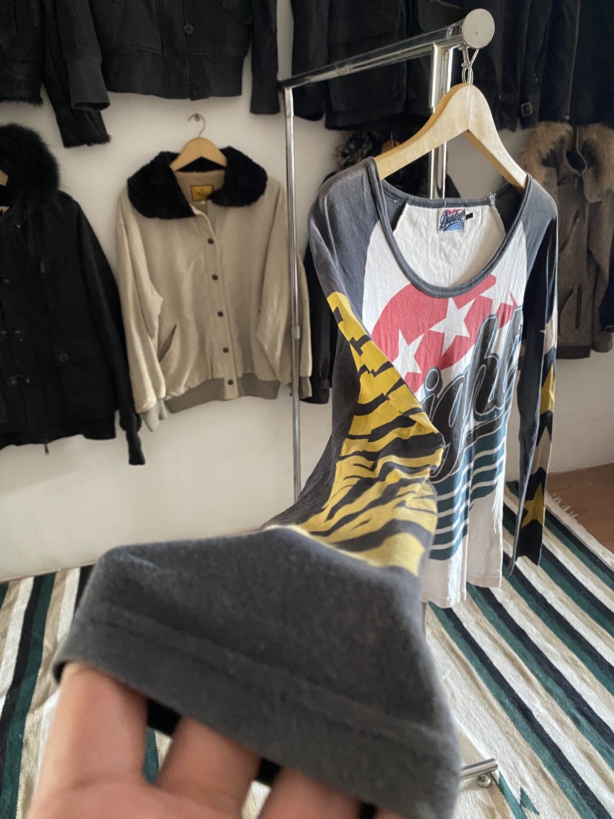 Hysteric Glamour × Undercover Japanese Dig Deep Hysteric Glamour ERD Style LongSlevee Tee Size US M / EU 48-50 / 2 - 2 Thumbnail