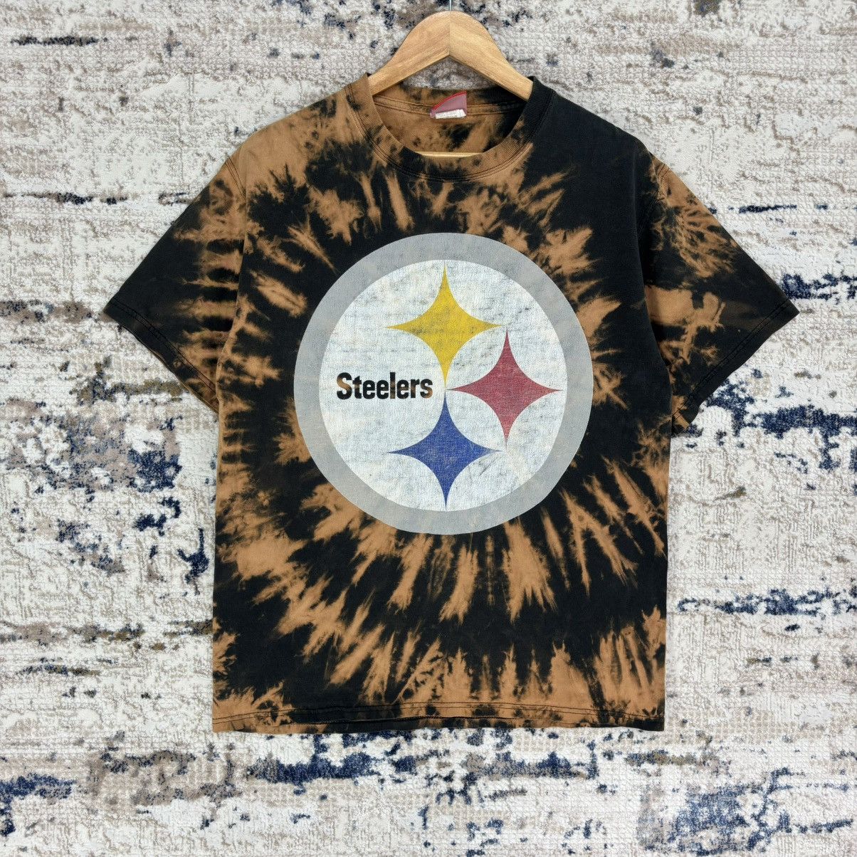 NFL × Vintage Vintage NFL Steelers Big Logo Tie Dye Tee Size US M / EU 48-50 / 2 - 1 Thumbnail