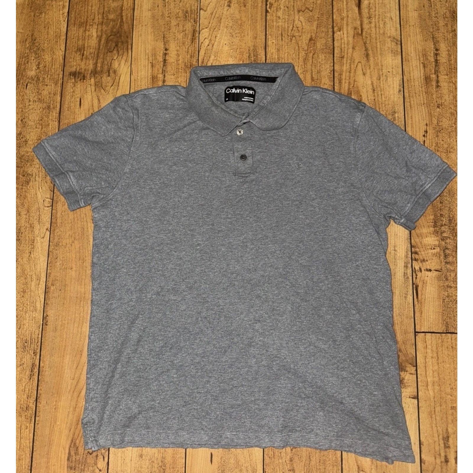 Calvin Klein Calvin Klein Polo Shirt Grey 20x24 Large Size US L / EU 52-54 / 3 - 1 Thumbnail