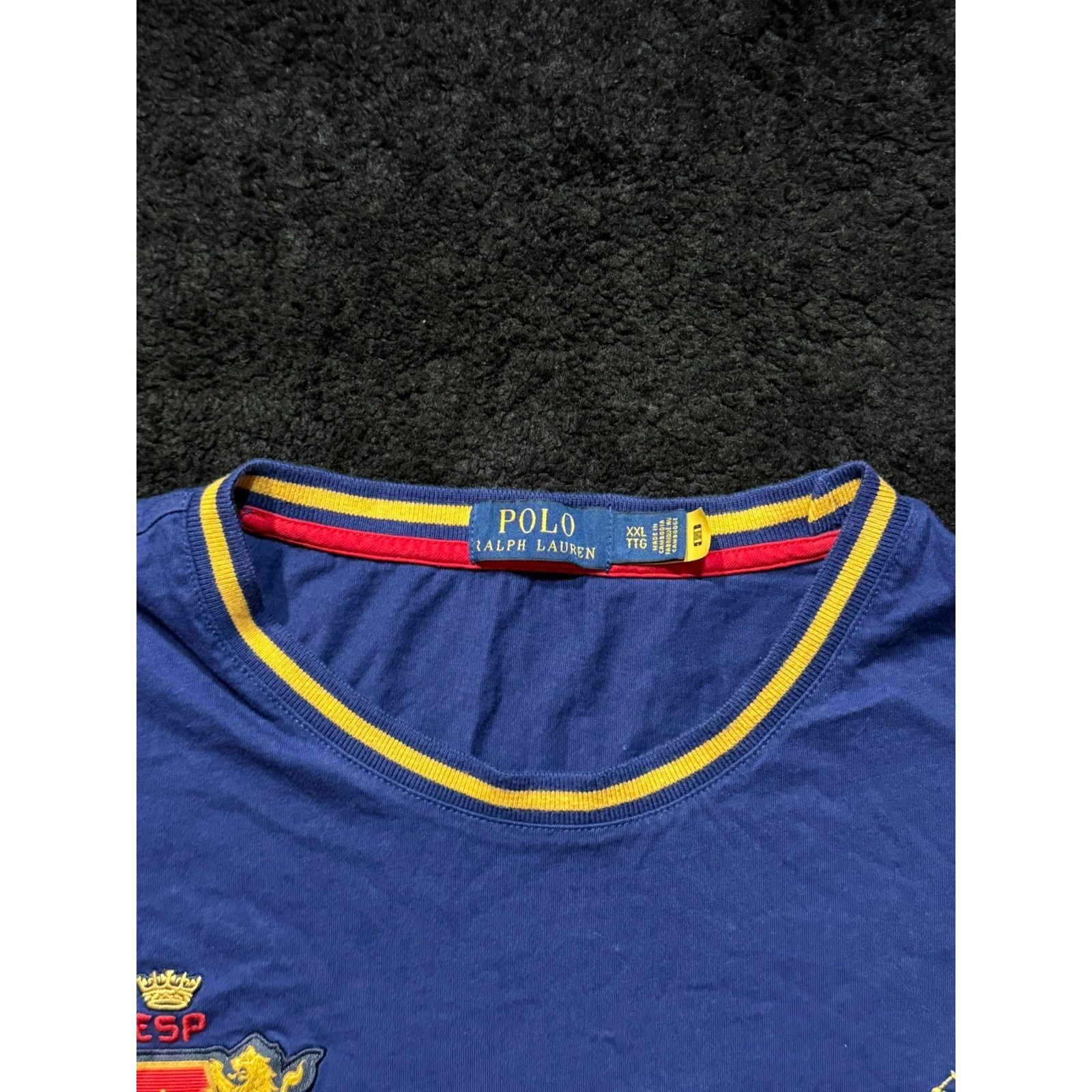 Polo Ralph Lauren Polo Ralph Lauren España Spain Crest Blue T-Shirt Men’s XXL Size US XXL / EU 58 / 5 - 3 Thumbnail