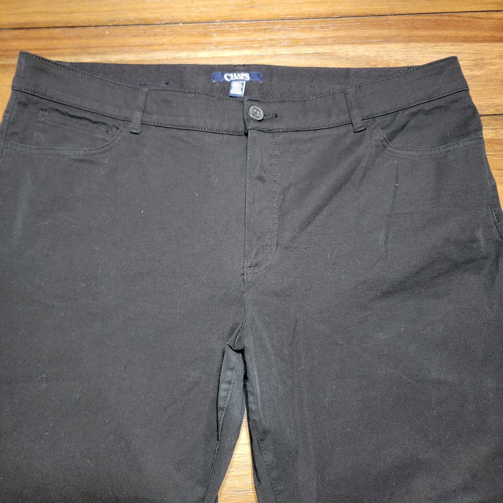 Chaps Chaps Black Straight Lightweight Denim - Size 20W Size 41" - 2 Thumbnail