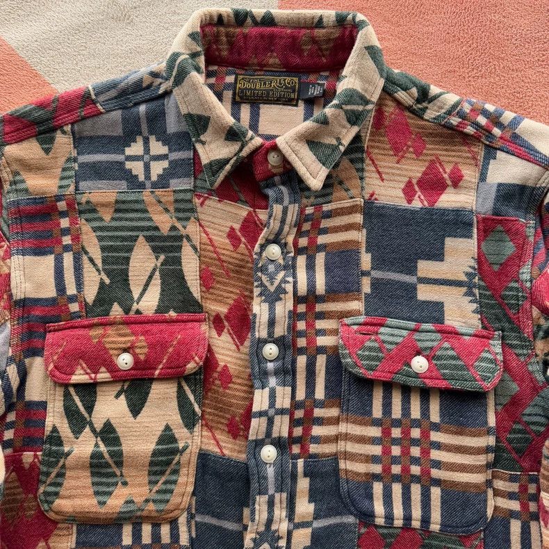 RRL Ralph Lauren RRL Ralph Lauren Baijiabu Splicing Southwest Shirt Size US L / EU 52-54 / 3 - 4 Thumbnail