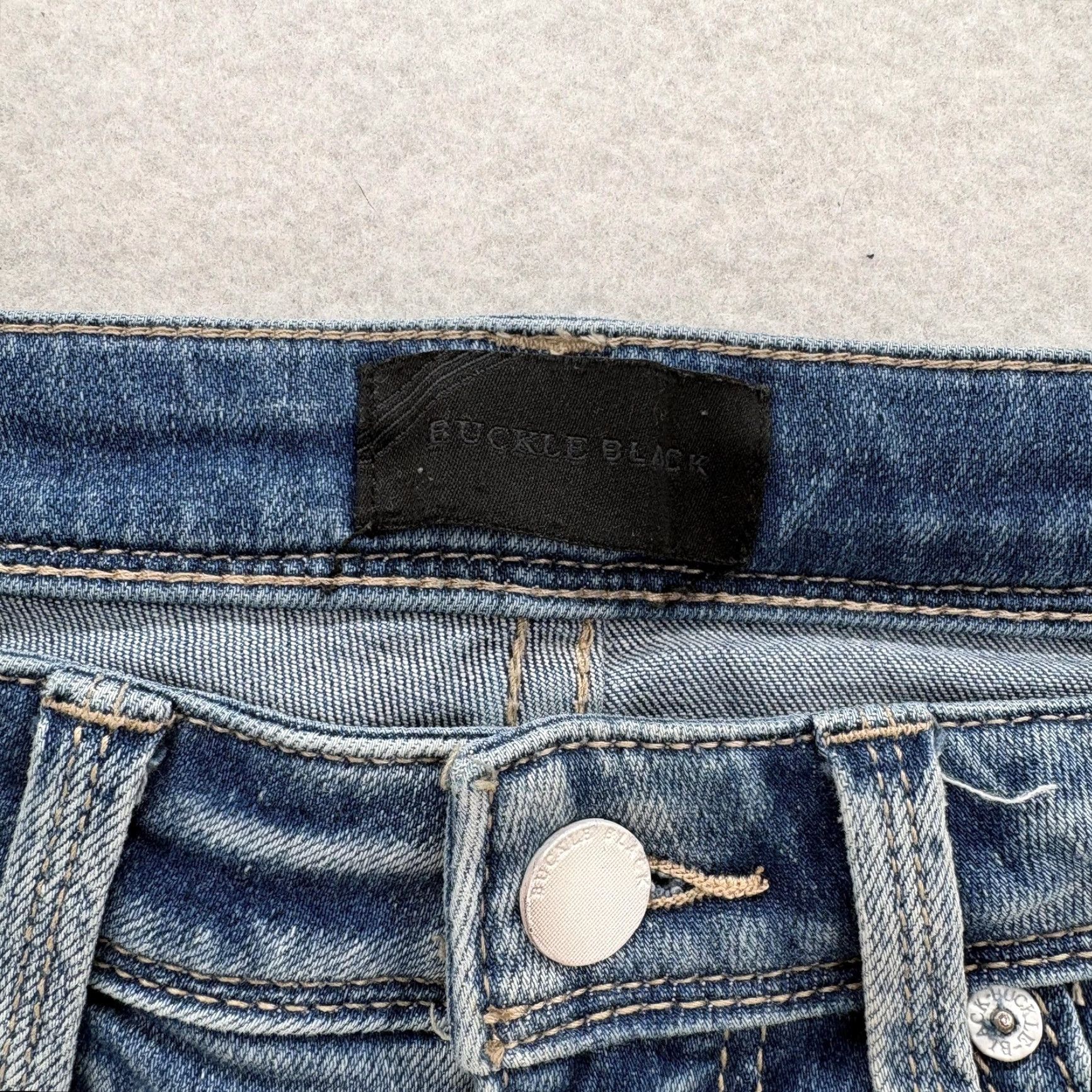 Buckle Black Buckle Black Jeans Womens 25 Blue Fit No 53 Ankle Skinny Distressed Grunge Rock Jeans Size 42" / US 20 - 5 Thumbnail