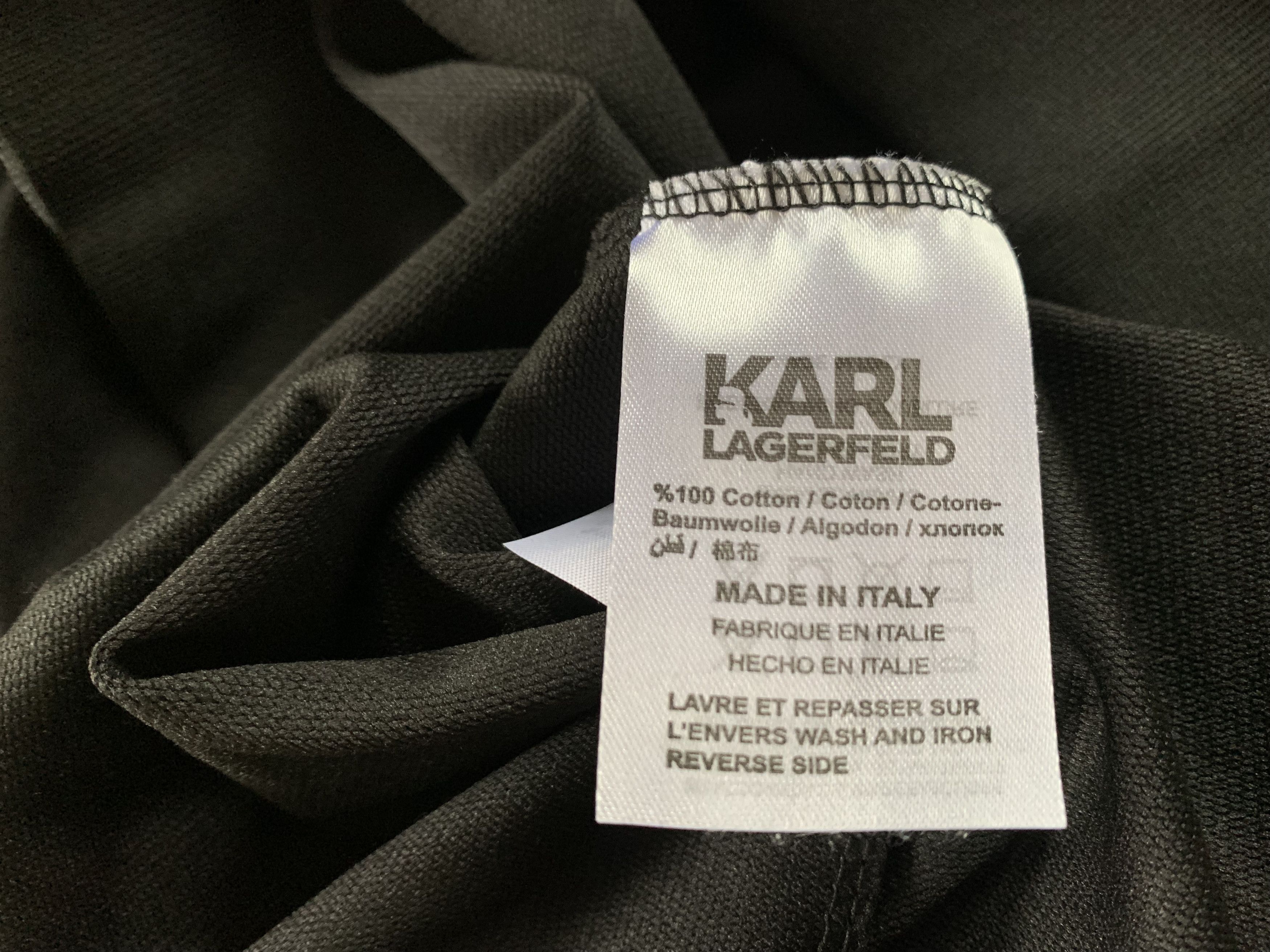 Designer × Karl Lagerfeld Karl Lagerfeld Black Cotton Sweatshirt Size US XXL / EU 58 / 5 - 7 Thumbnail