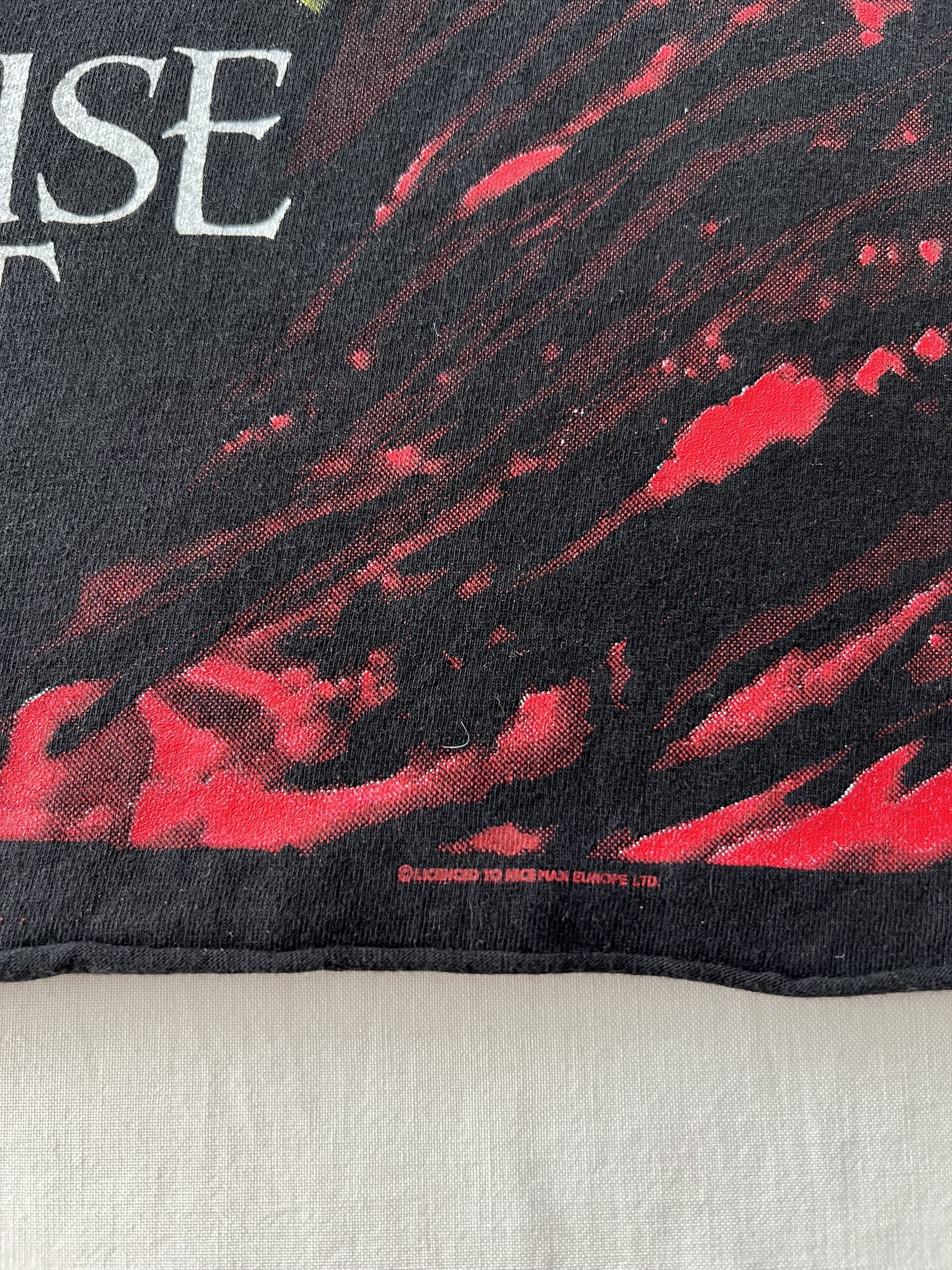 Band Tees Vintage 90s Paradise Lost Icon Cropped Black T-shirt Size US L / EU 52-54 / 3 - 5 Thumbnail