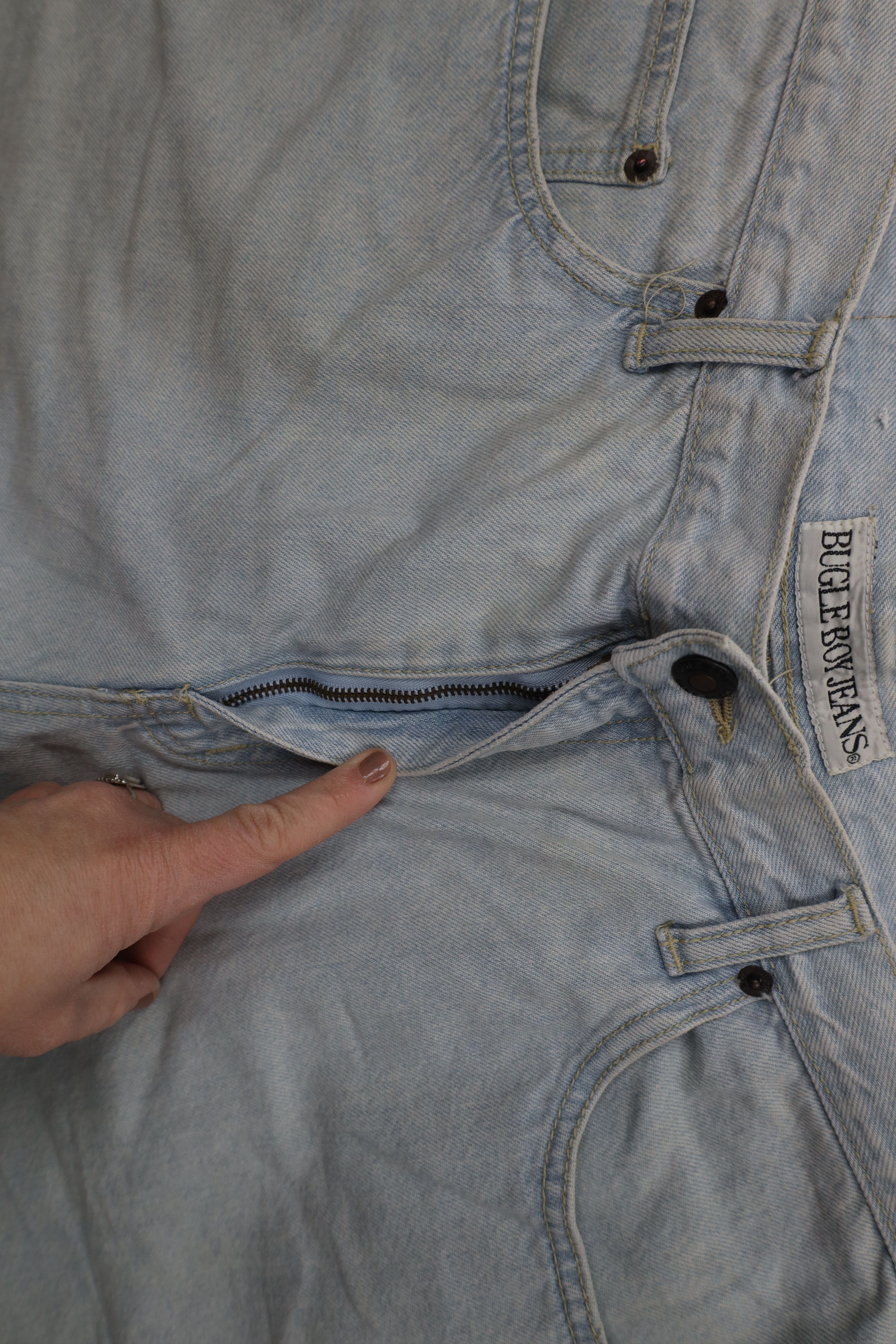 Vintage Vintage 90s Streetwear Relaxed Fit Above Knee Denim Shorts Size US 36 / EU 52 - 7 Thumbnail