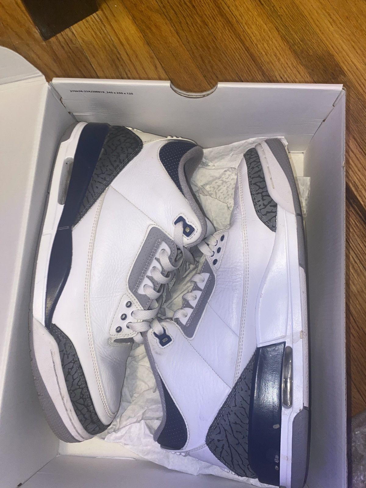 Jordan Brand Jordan 3 Midnight Navy Size US 11 / EU 44 - 8 Thumbnail