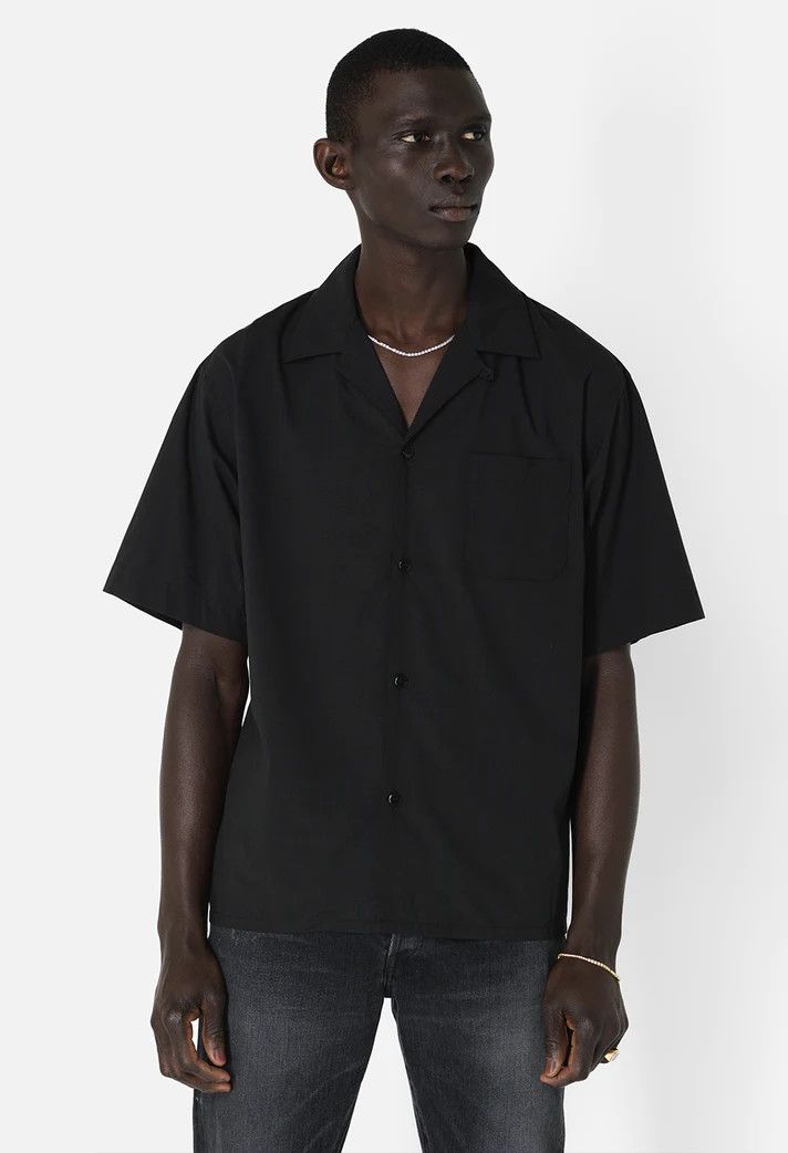 image of John Elliott NWT Camp Shirt / Black, Men's (Size XS)