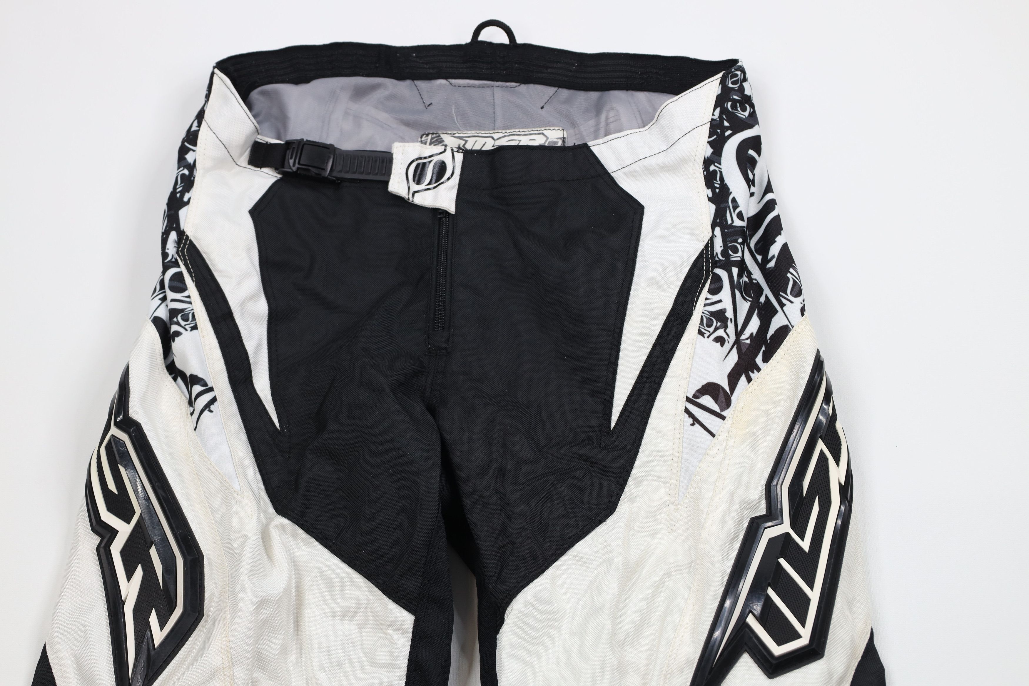 Vintage Vintage Moto Motorcycle Motocross Racing Pants White Black Size US 32 / EU 48 - 2 Thumbnail