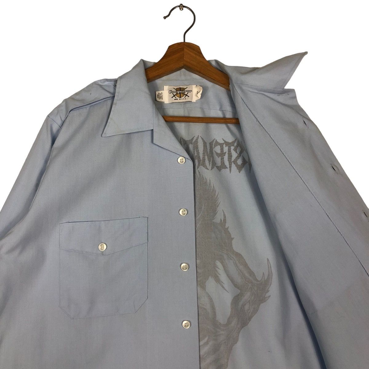 Vintage 🔥90’s Vintage Work Jacket Conqueror USA Big Logo Punk Size US M / EU 48-50 / 2 - 9 Thumbnail
