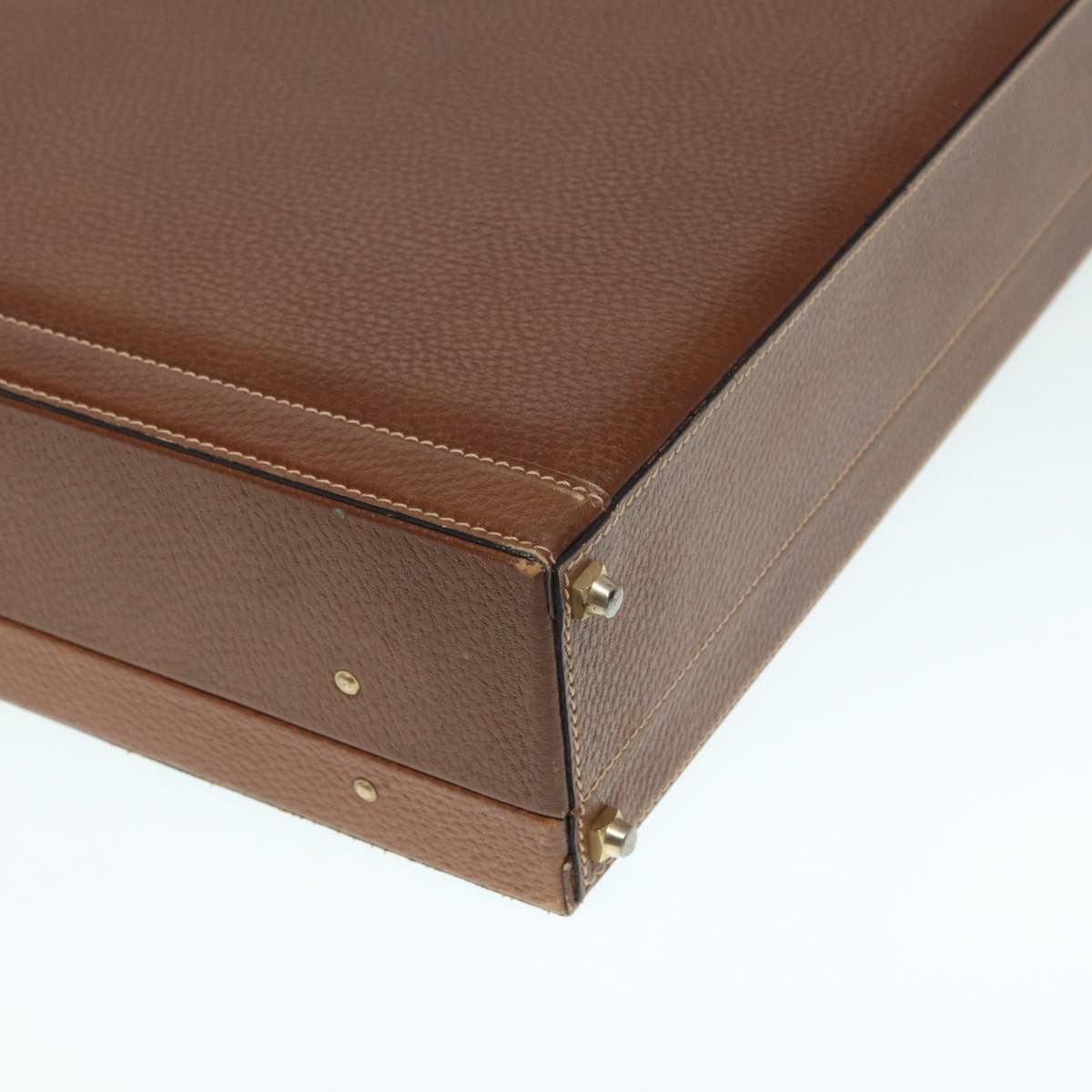 Loewe LOEWE Anagram Attache Case Trunk Leather Brown Gold Size ONE SIZE - 16 Thumbnail