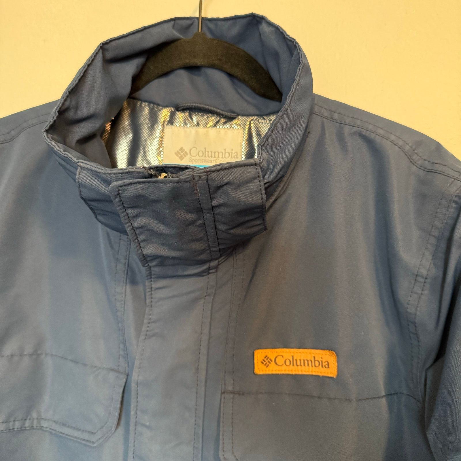 Columbia Columbia Omni-Tech Navy Blue Insulated Ski Jacket Mens Sz M Size US M / EU 48-50 / 2 - 4 Thumbnail