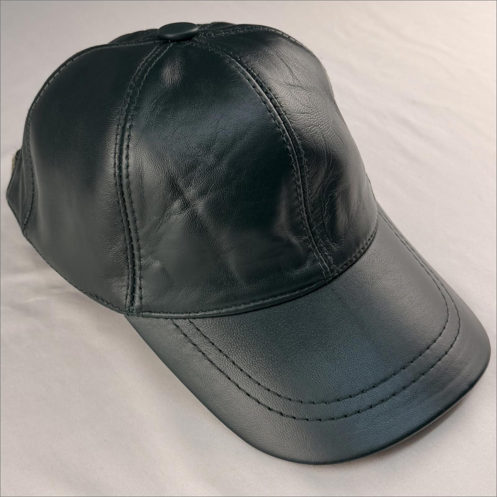 Other NEW Matt Leather Baseball Cap - Premium Hat 083 Size ONE SIZE - 4 Thumbnail