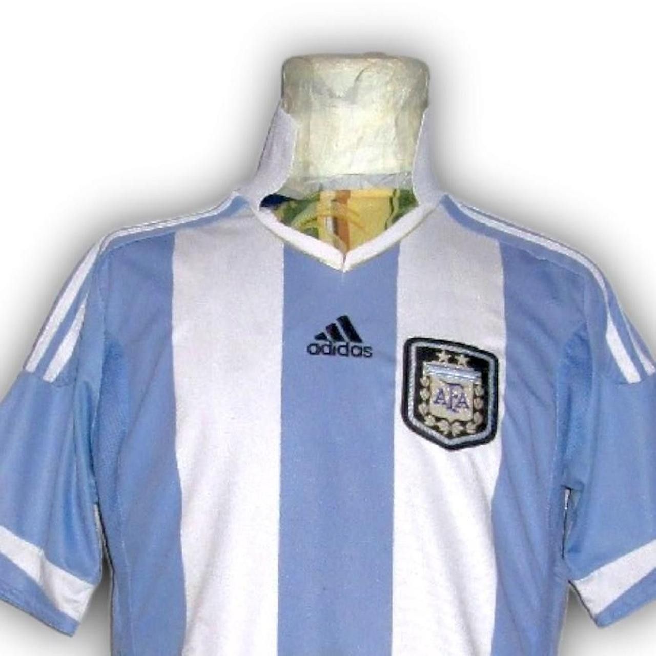 Adidas Argentina 2010 2011 World Cup Home Shirt Jersey Size US M / EU 48-50 / 2 - 1 Thumbnail
