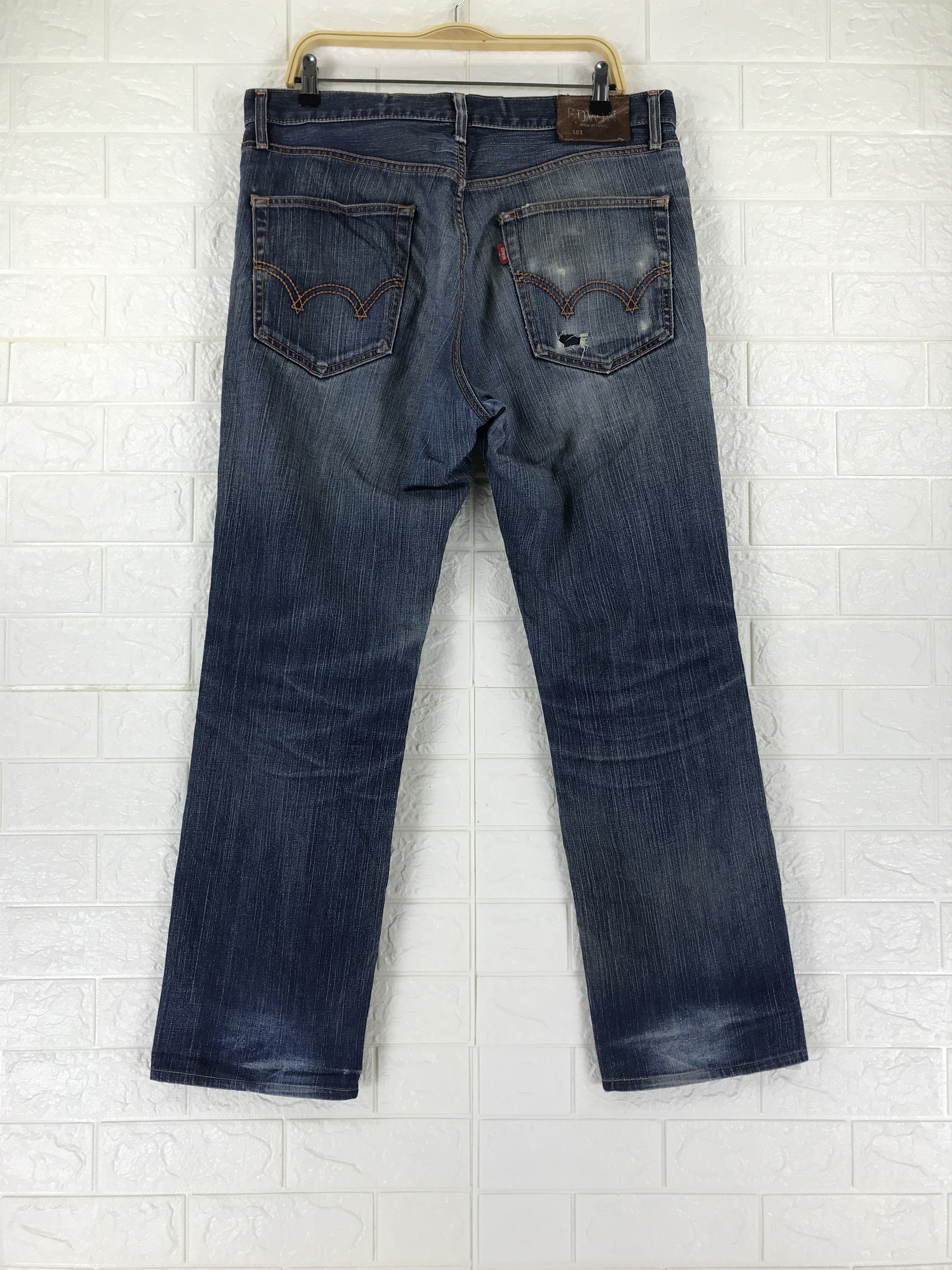Edwin Vintage Edwin 503 Mud Wash Jeans Size US 35 - 5 Thumbnail