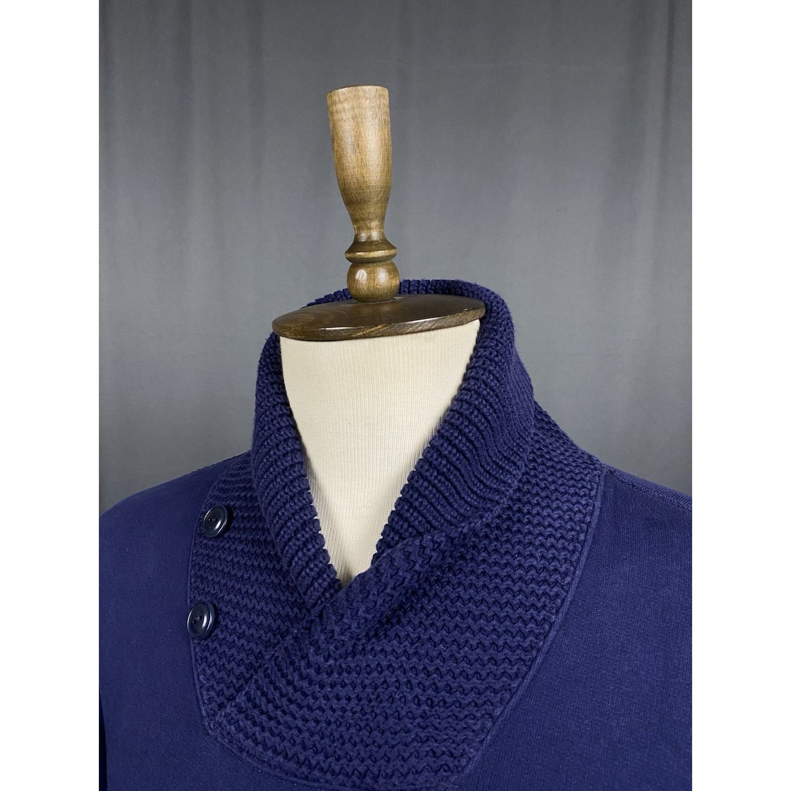 Polo Ralph Lauren Polo Ralph Lauren Big Logo Men's Blue High Neck Sweater Size Size US S / EU 44-46 / 1 - 5 Thumbnail