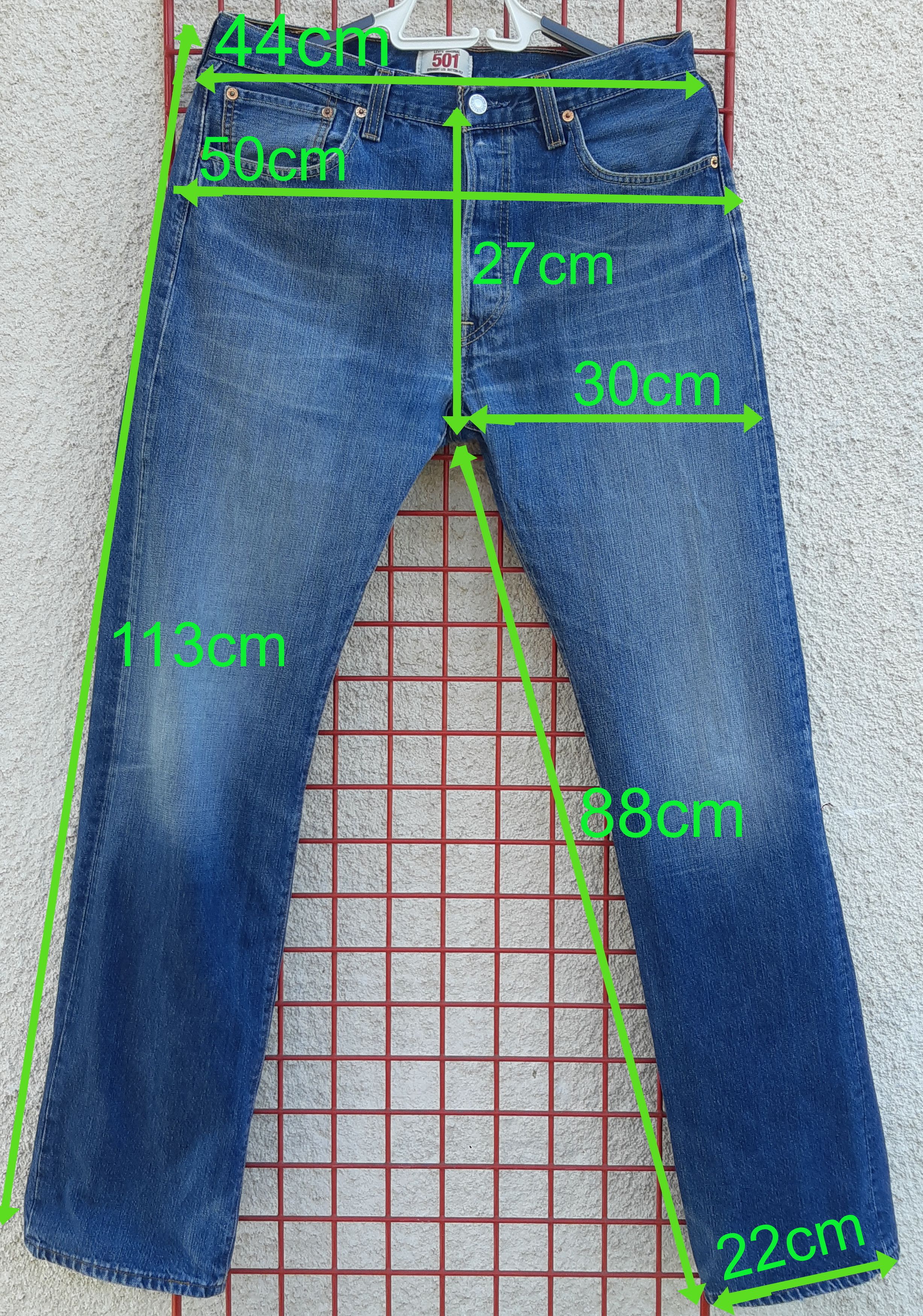 Levi's Vintage LEVI'S 501 Button Fly made in Hungary W34L34 Size US 34 / EU 50 - 9 Thumbnail