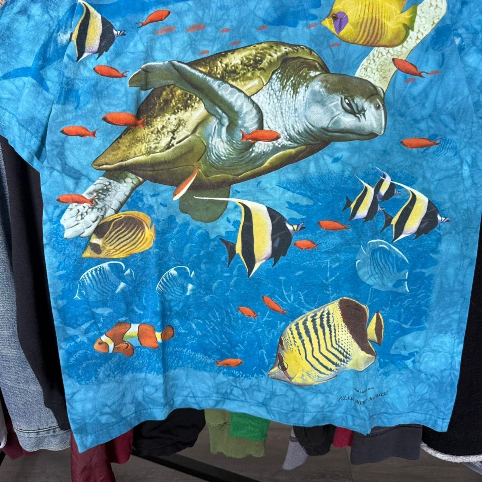 Liquid Blue Vintage 1998 liquid blue ocean aop turtle t-shirt Size US L / EU 52-54 / 3 - 5 Thumbnail