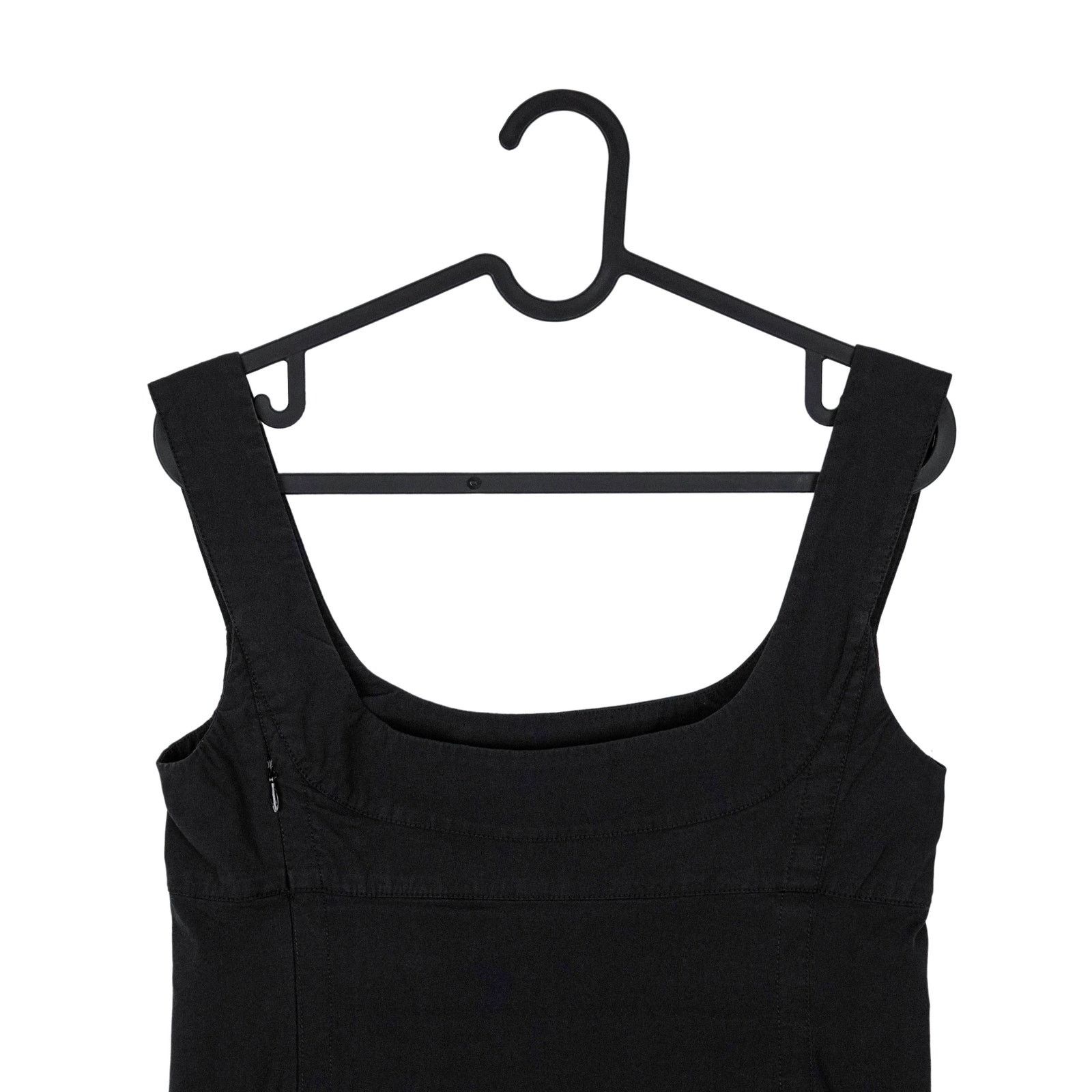 Prada Prada Black Structured Sleeveless Side Zip Tank Top Blouse Size M / US 6-8 / IT 42-44 - 3 Thumbnail