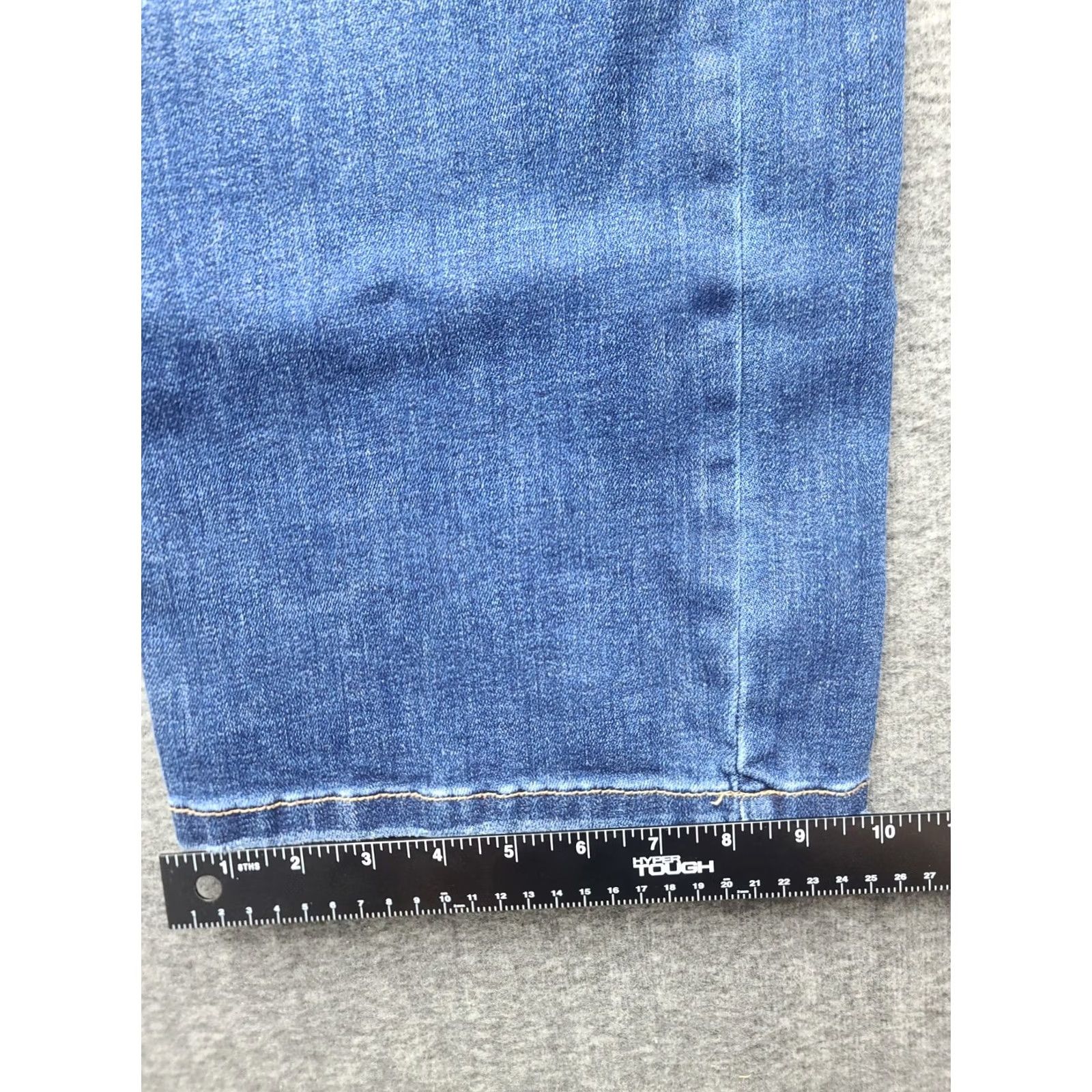 Vintage Judy Blue Womens Size 14W Jeans Dark Wash Blue Straight Fit Stretch Plus Size Denim 5-Pocket Zip Button High Rise Inseam 30in Size 36" / US 14 / IT 50 - 7 Thumbnail