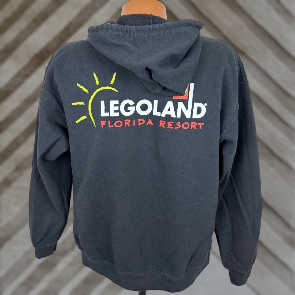 LEGO LEGO Legoland Hoodie Unisex Medium Black Full Zip Shirt Sweatshirt Size US M / EU 48-50 / 2 - 1 Thumbnail