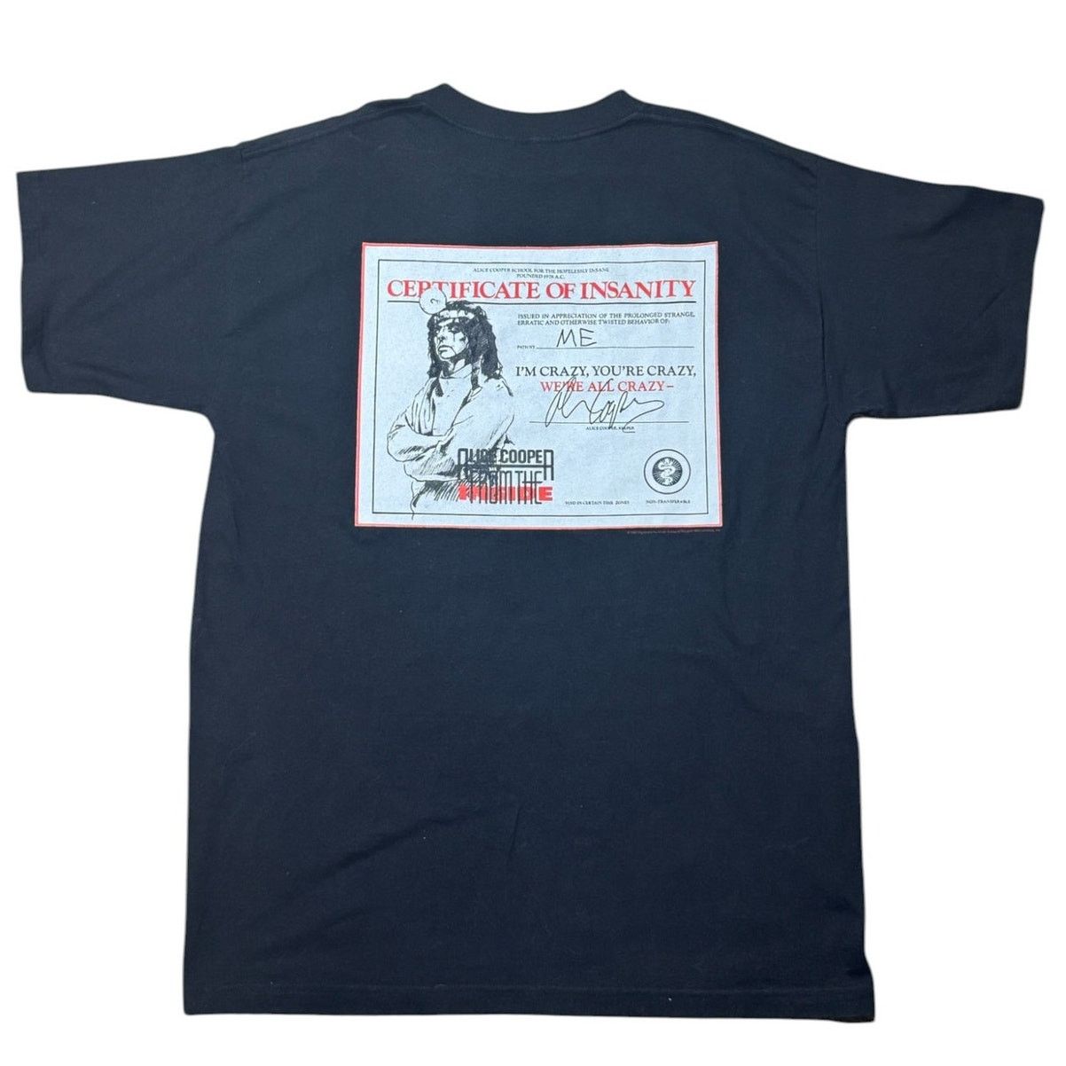 Marvel Comics Vintage 1997 Alice Cooper Marvel Comics T-Shirt XL 90s Rock Size US XL / EU 56 / 4 - 2 Thumbnail