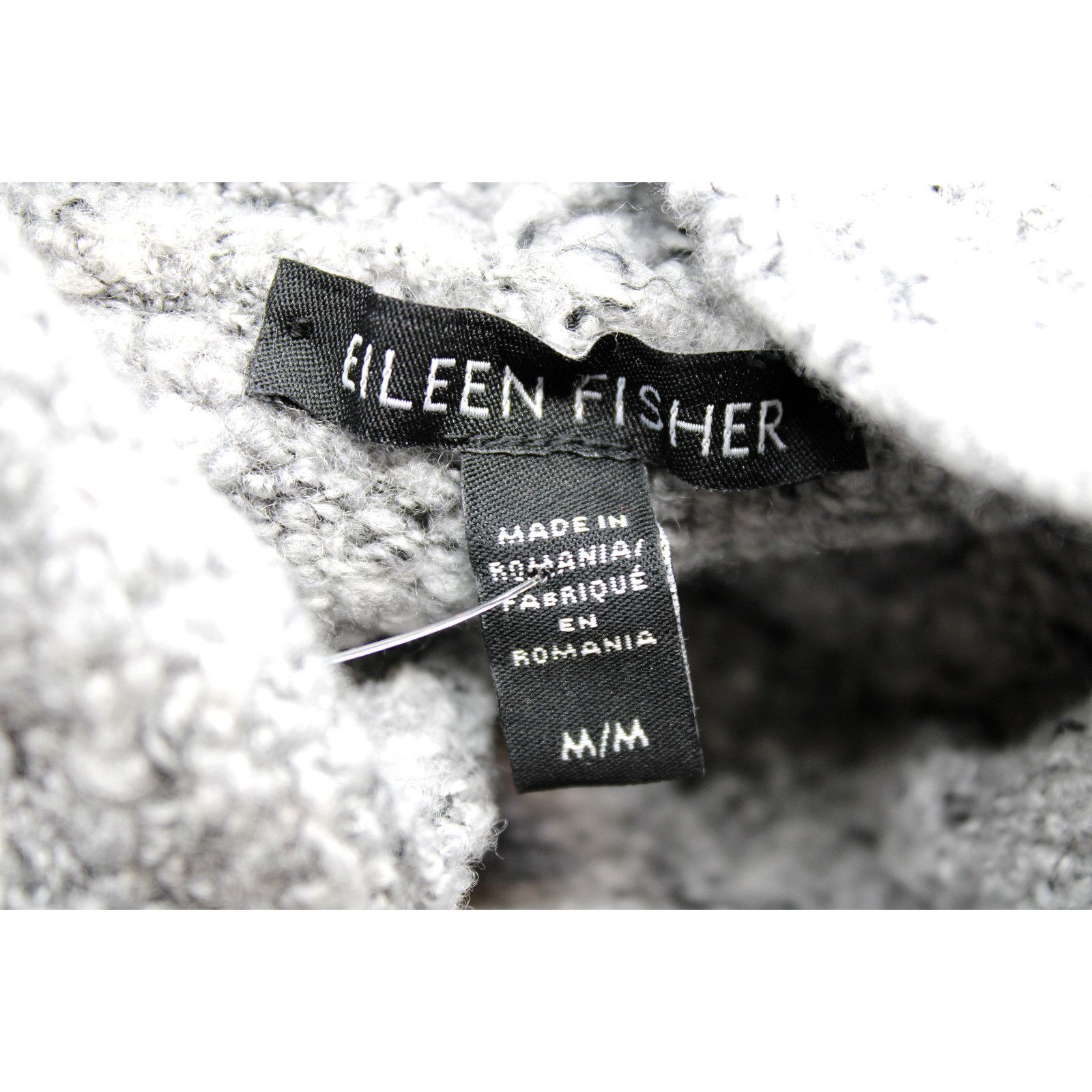 Eileen Fisher EILEEN FISHER Shrug Wool High Neck Knit Sweater Pullover M Size M / US 6-8 / IT 42-44 - 4 Thumbnail