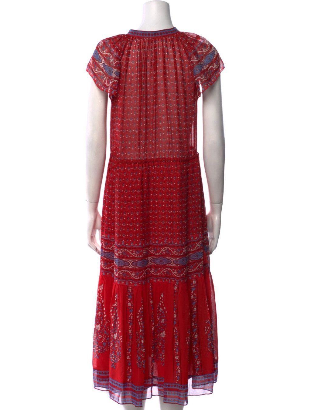 Ulla Johnson Ulla Johnson Neela Tassel Silk Dress Size Small Georgette Size S / US 4 / IT 40 - 3 Thumbnail