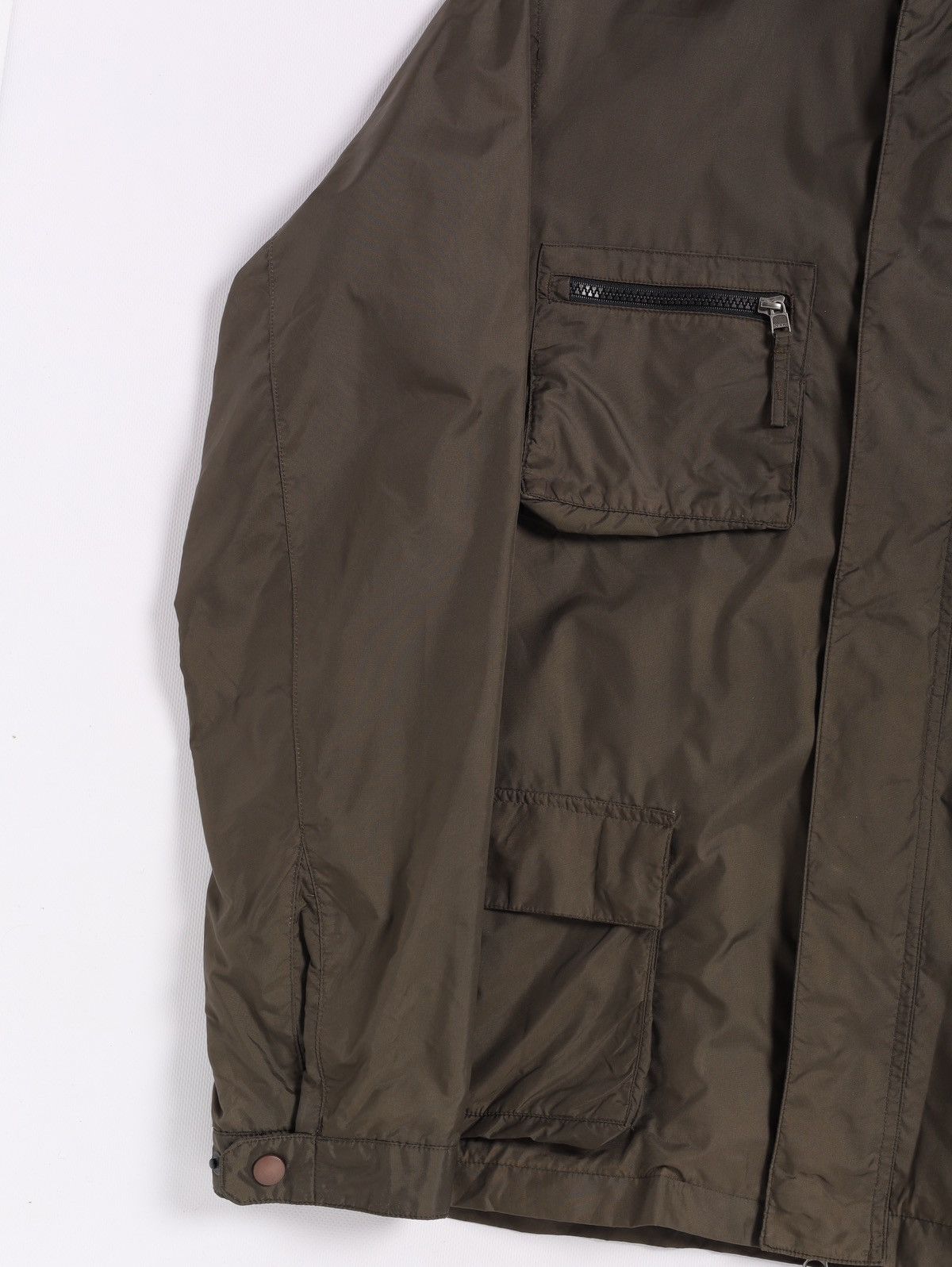 Aspesi Alberto Aspesi Tech Nylon Multipocket Jacket Khaki Olive Size US L / EU 52-54 / 3 - 4 Thumbnail