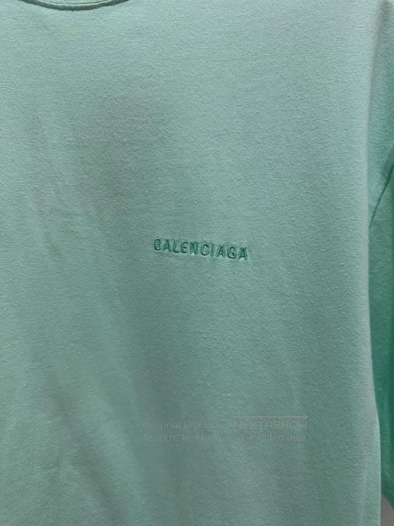 Balenciaga Balenciaga Mint Green Short Sleeve Size US S / EU 44-46 / 1 - 3 Thumbnail