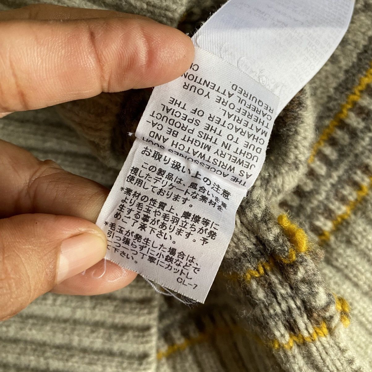 Zucca ZUCCA Gray & Yellow Knit Sweater Size L / US 10 / IT 46 - 12 Thumbnail