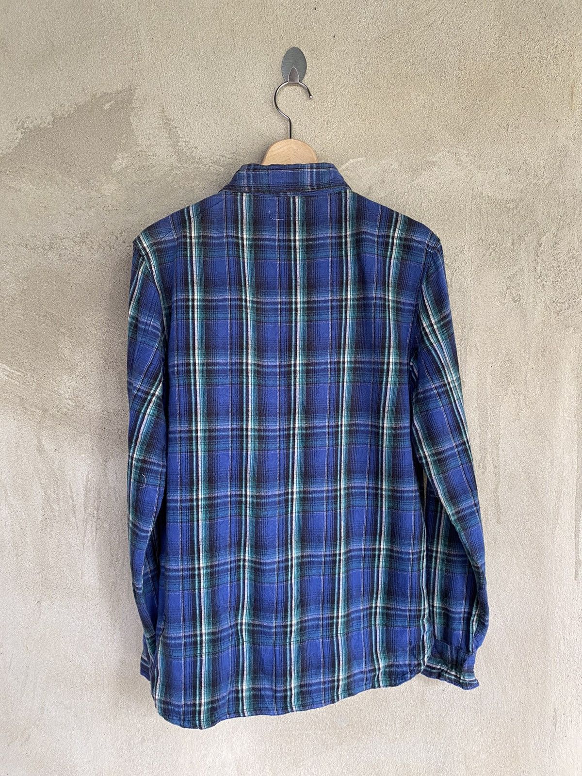 URBAN RESEARCH DOORS Urban Research Multipocket Plaid Tartan Flannel Shirt Size US M / EU 48-50 / 2 - 7 Thumbnail