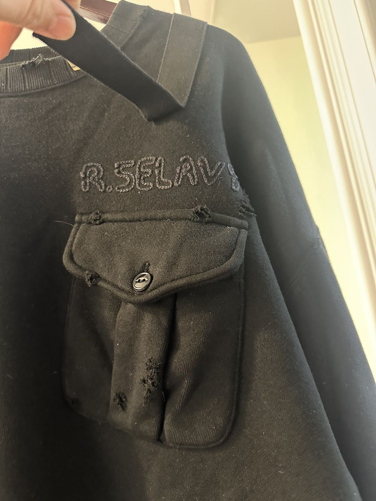 Maison MIHARA YASUHIRO MMY Distressed Suspender Sweatshirt Size US XL / EU 56 / 4 - 5 Thumbnail