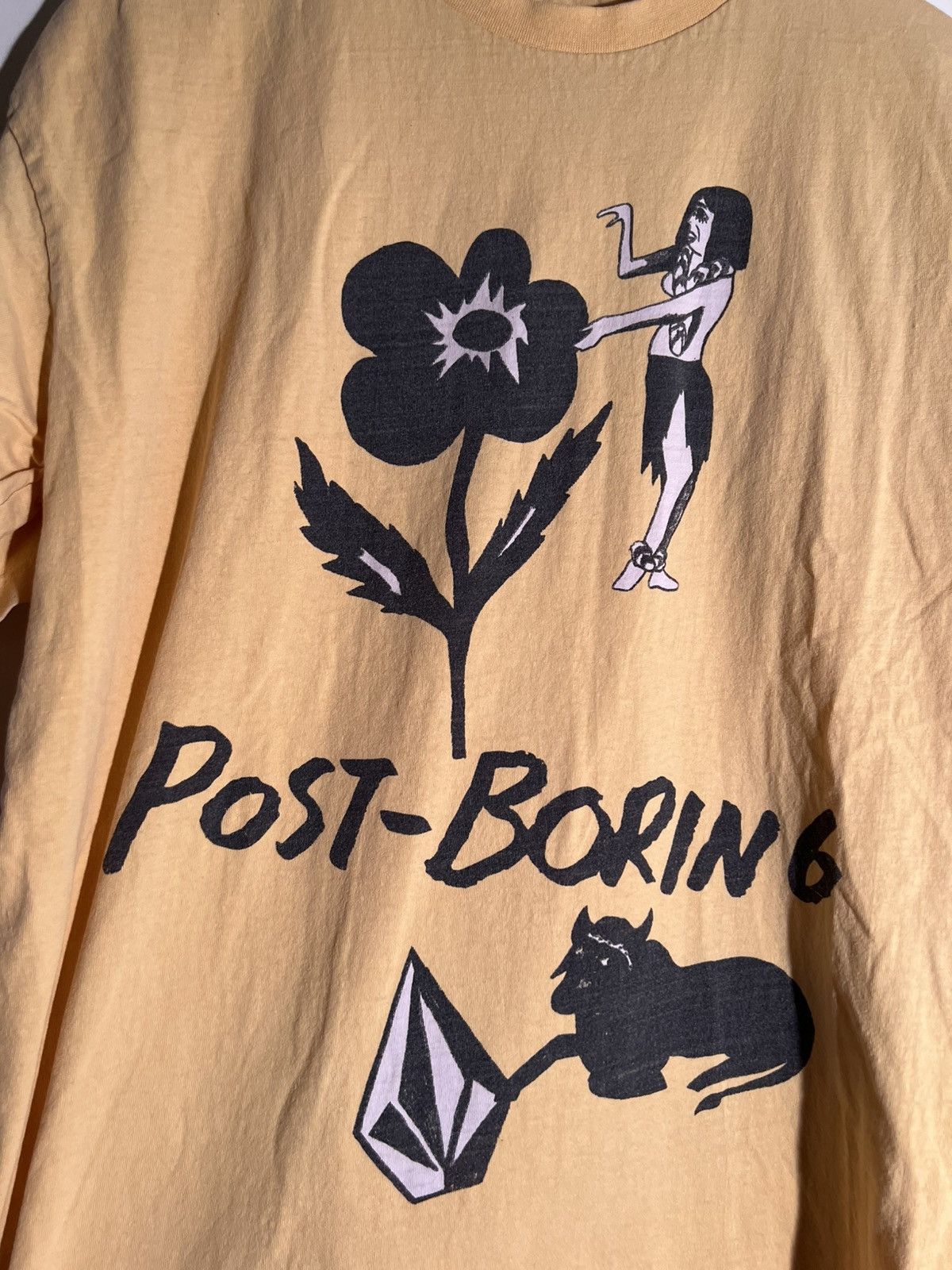 Vintage Y2K 2000’s Volcom Post Boring Flower Woman Cat Skater Shirt Size US M / EU 48-50 / 2 - 4 Thumbnail