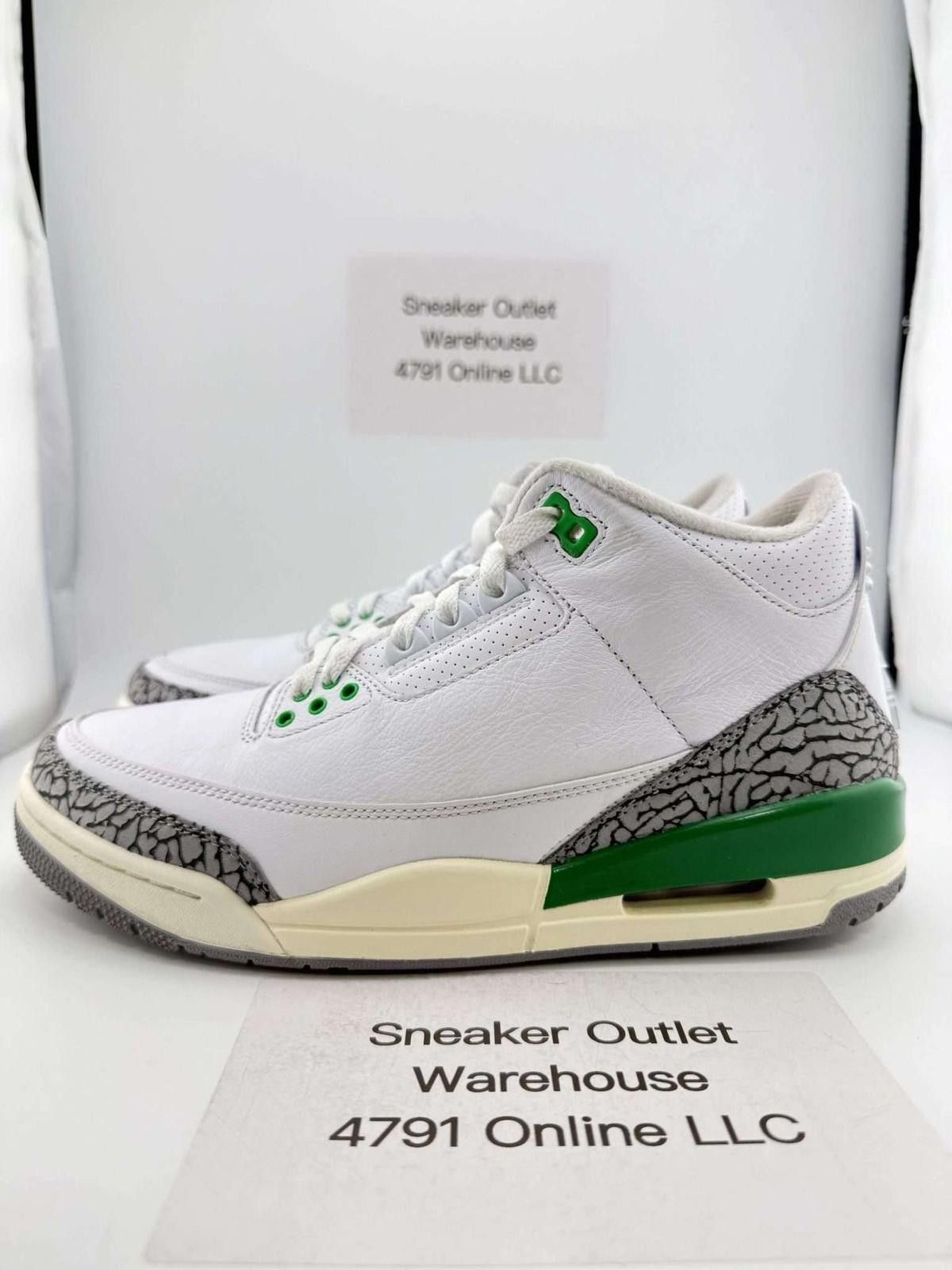 Jordan Brand og box Jordan 3 Lucky Green 9.5W Used OG Box Size US 9.5 / IT 39.5 - 1 Thumbnail