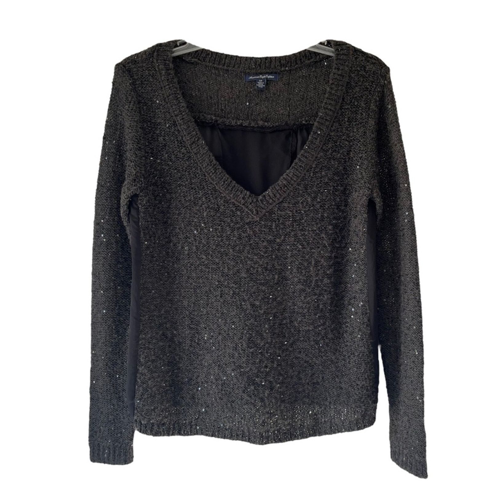 American Eagle Outfitters American Eagle Outfitters sweater sheer wrap back blouse Size S / US 4 / IT 40 - 1 Thumbnail