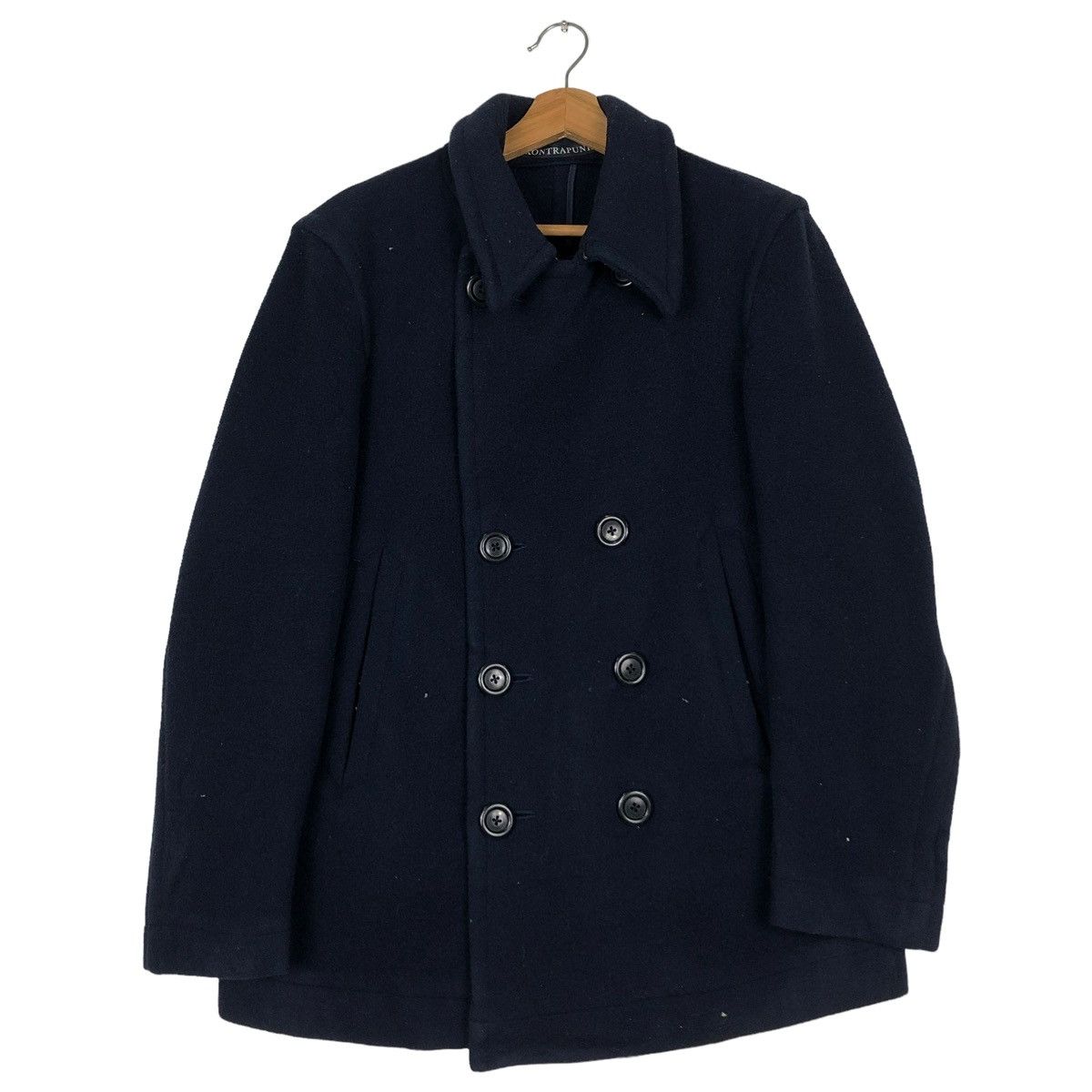 🔥BIKER JACKET WOOL DOUBLE COLLAR KONTRA PUNKT JAPAN