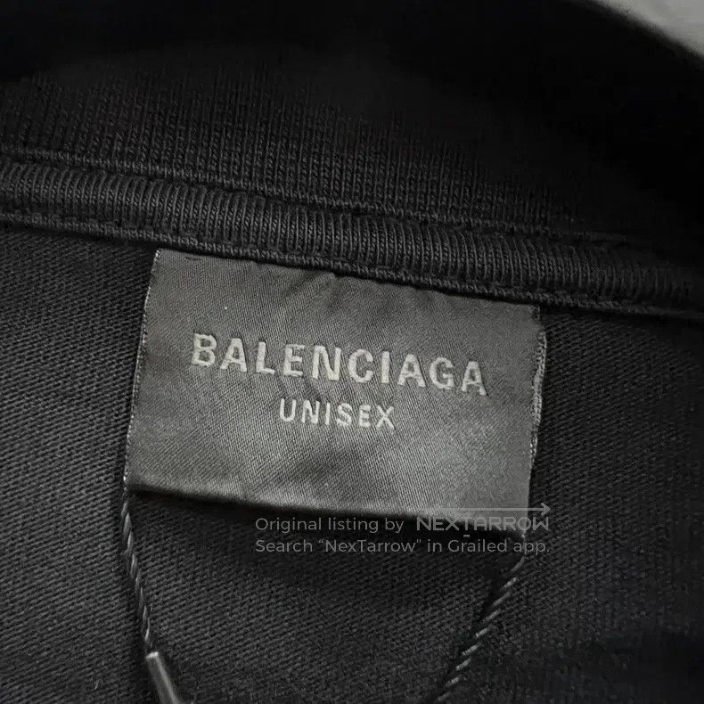Balenciaga Balenciaga Black Logo Tag Short Sleeve Size US L / EU 52-54 / 3 - 4 Thumbnail