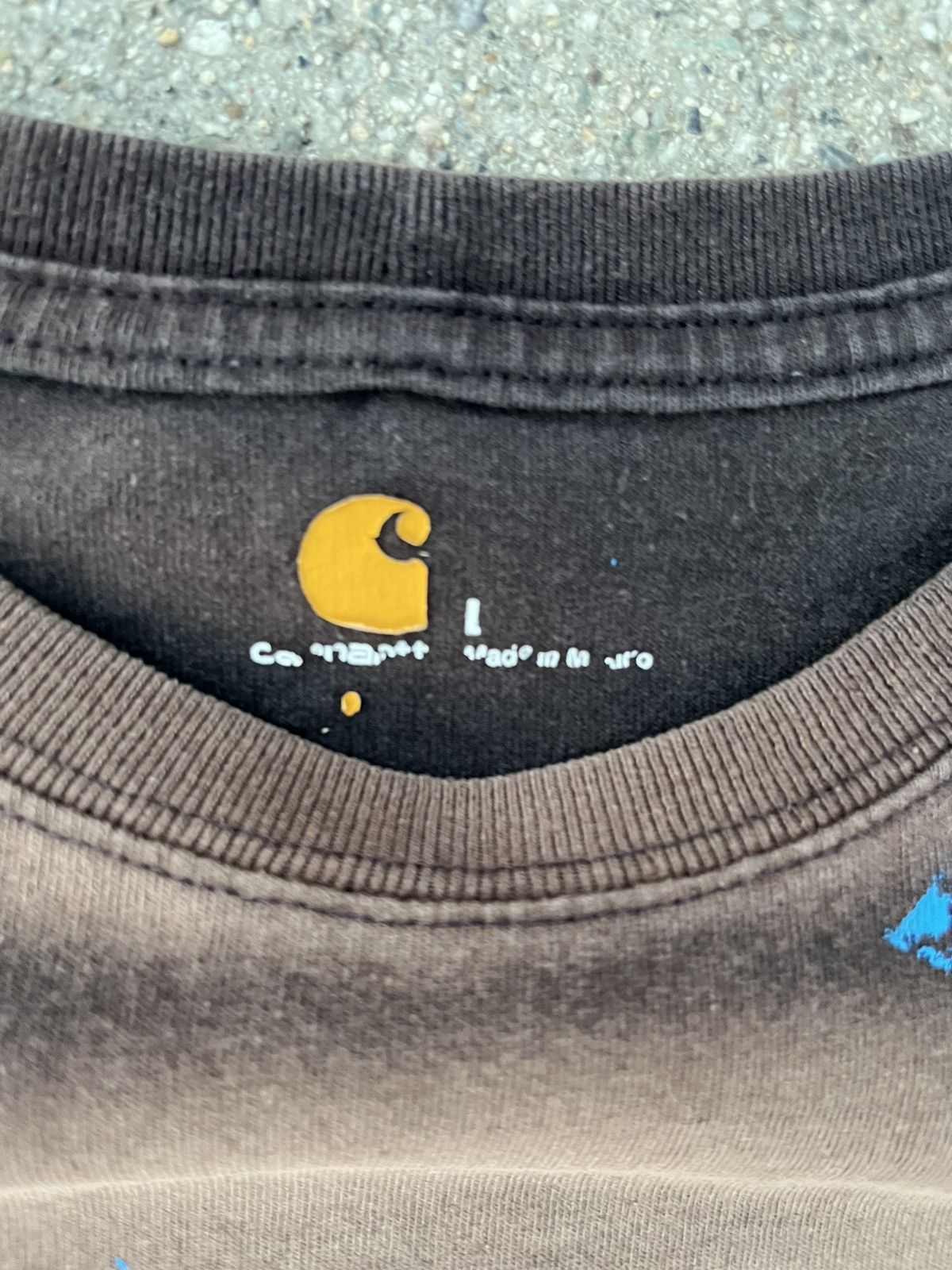Carhartt Custom Carhartt T-Shirt Sun Fade Thrashed Distressed Pocket Size US L / EU 52-54 / 3 - 5 Thumbnail