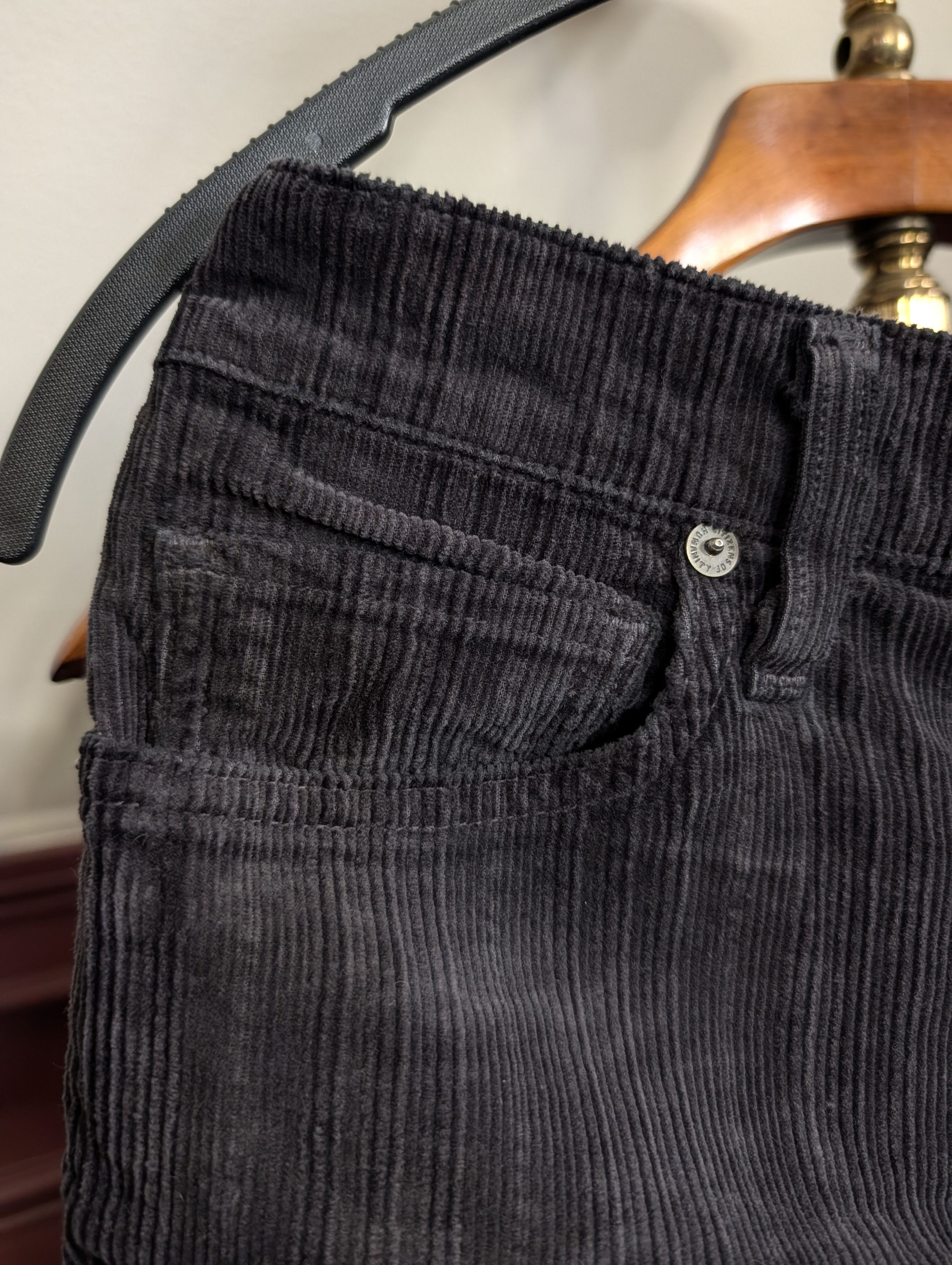 Citizens Of Humanity Black striped corduroy made in USA pants 28 Size US 30 / EU 46 - 3 Thumbnail