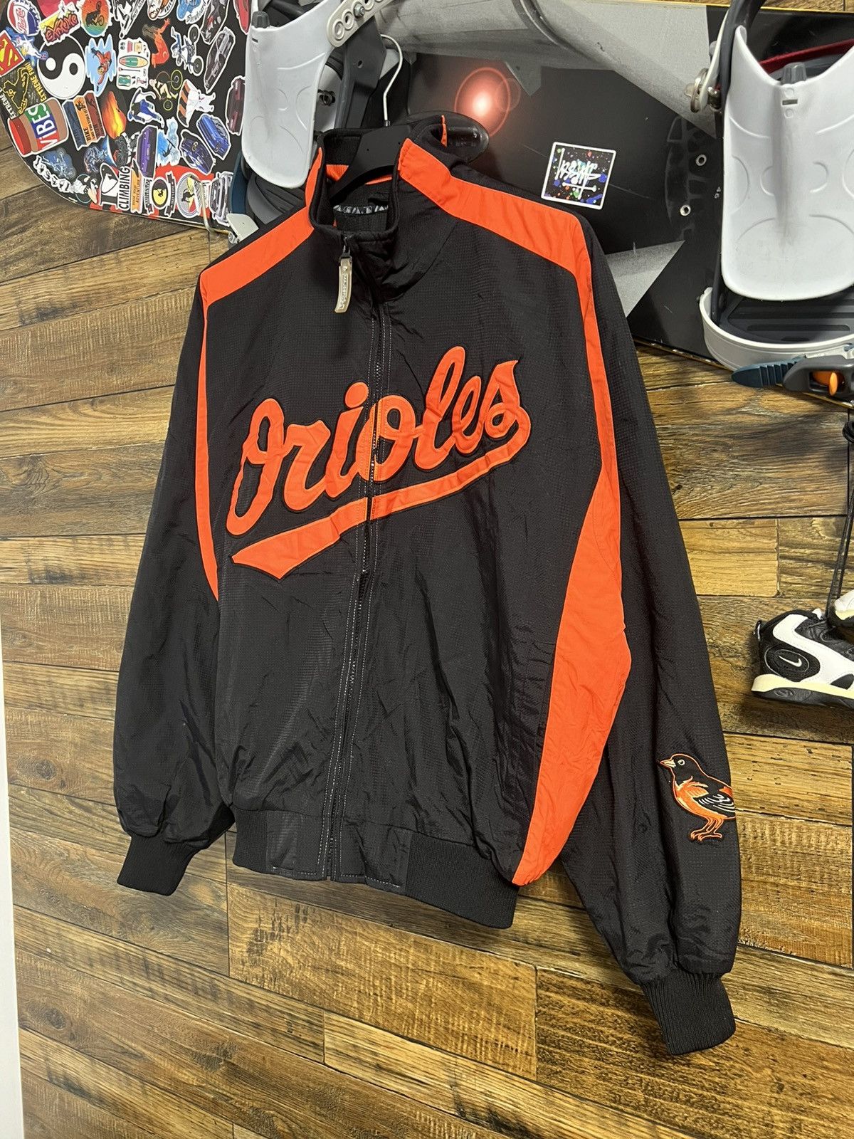 Vintage Vintage Mens Jacket Majestic MLB Baltimore Orioles Baseball Size US M / EU 48-50 / 2 - 2 Thumbnail