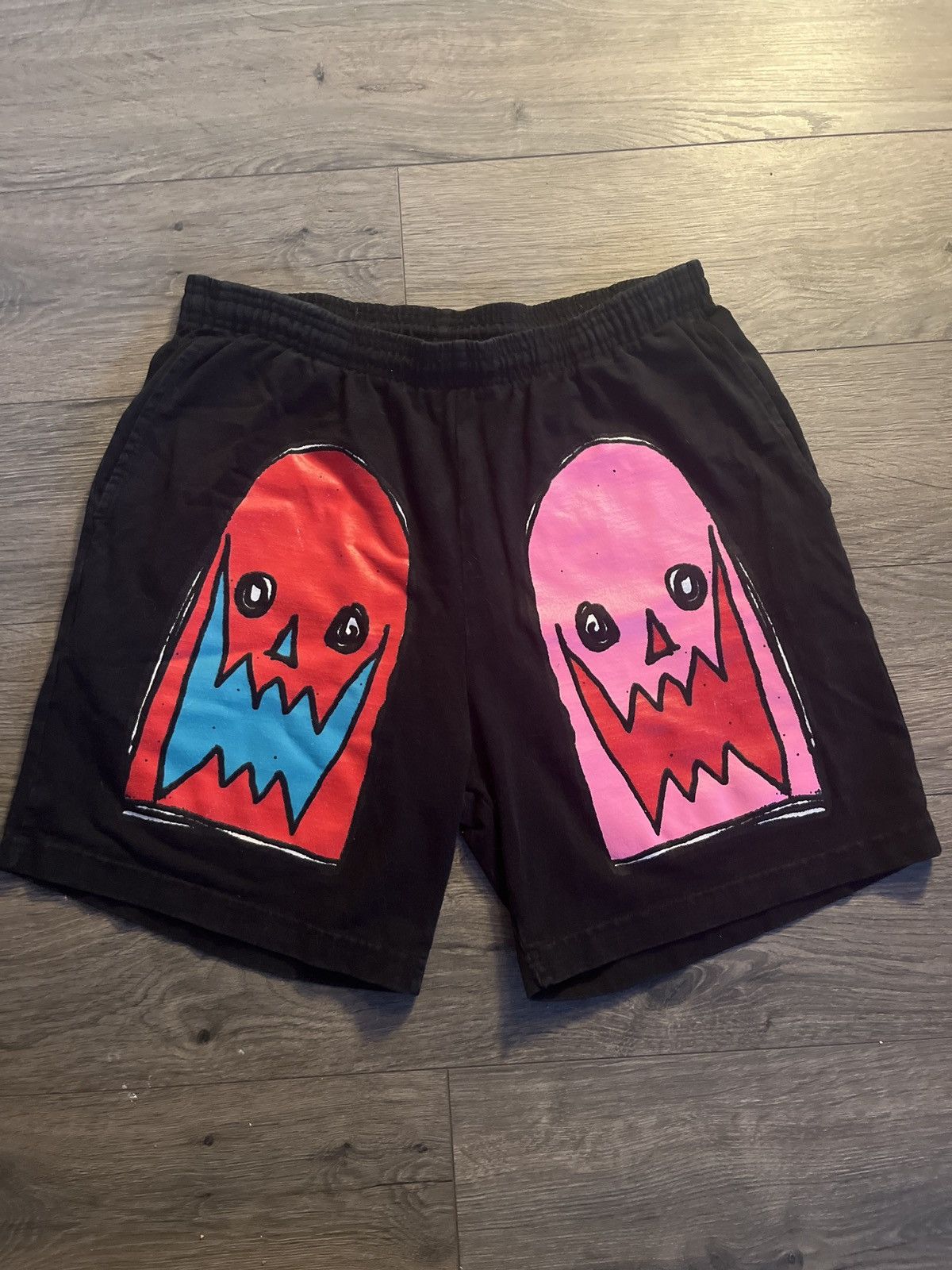 image of Asspizza Mask Shorts (2022) in Black, Men's (Size 30)