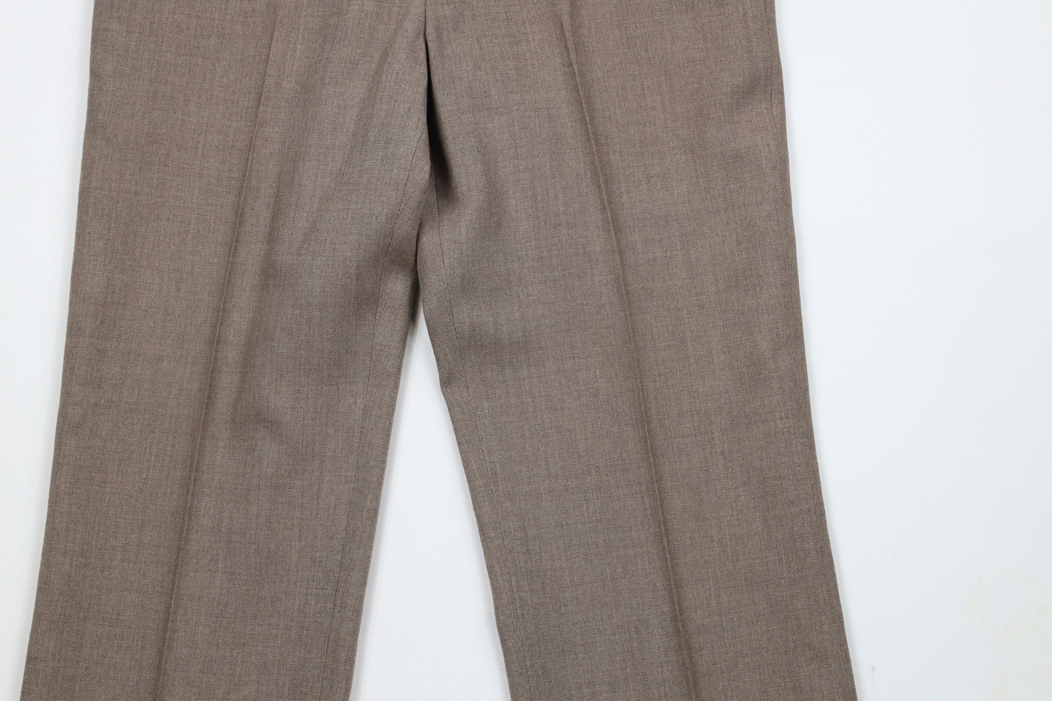 Vintage Vintage 70s Streetwear Knit Wide Leg Chinos Pants Brown Size US 30 / EU 46 - 3 Thumbnail