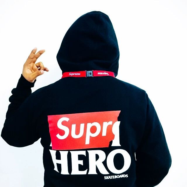 Supreme supreme x anti hero zip up hooded sweatshirt Size US L / EU 52-54 / 3 - 1 Thumbnail