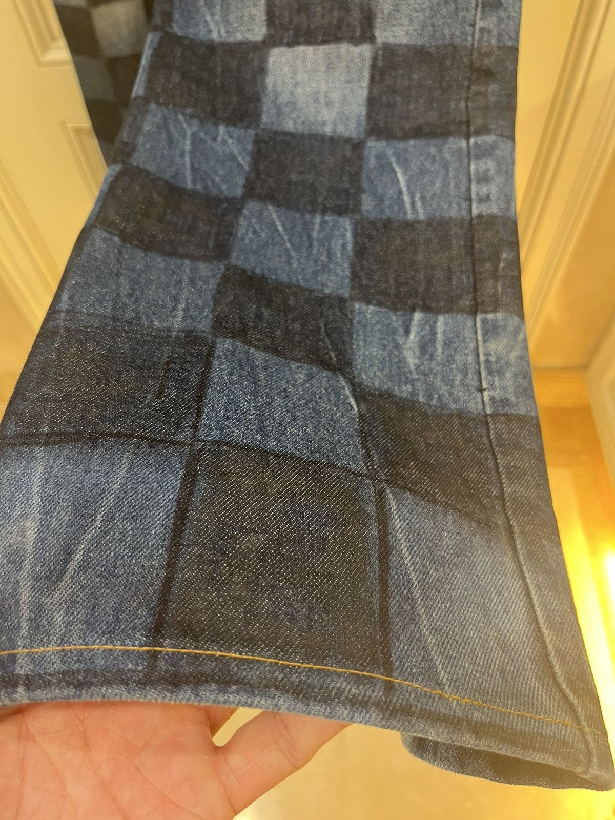 Balenciaga Checkerboard Paris Fit Sharpie Ombre Jeans Size US 30 / EU 46 - 17 Thumbnail