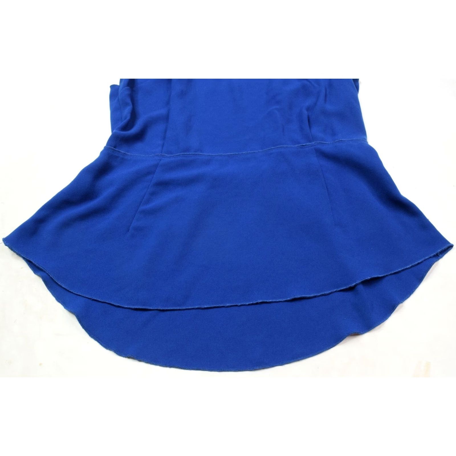 Vintage Wilfred Blouse Sleeveless Open-Back Royal Blue 8 Womens Lightweight Casual Crew Neck Polyester Blouse Size M / US 6-8 / IT 42-44 - 3 Thumbnail