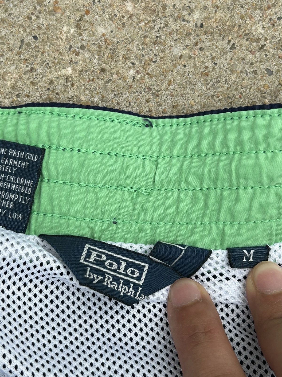 Polo Ralph Lauren Vintage 90s Polo Ralph Lauren Navy Swim Trunks Size US 36 / EU 52 - 3 Thumbnail