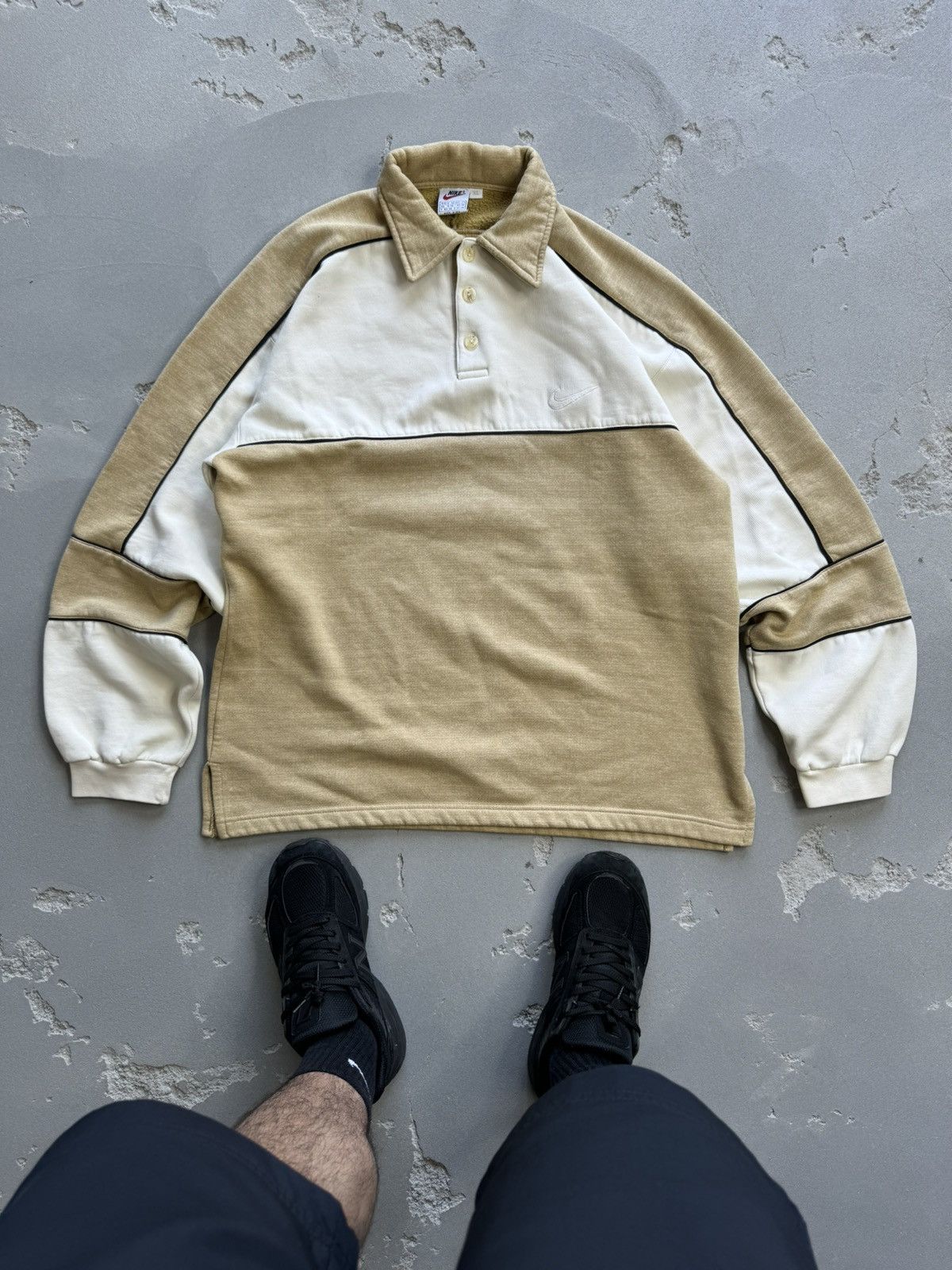 Nike × Vintage Sweatshirt Nike Vintage Basic Logo Outdoor Drip Style 90s Size US XL / EU 56 / 4 - 1 Thumbnail