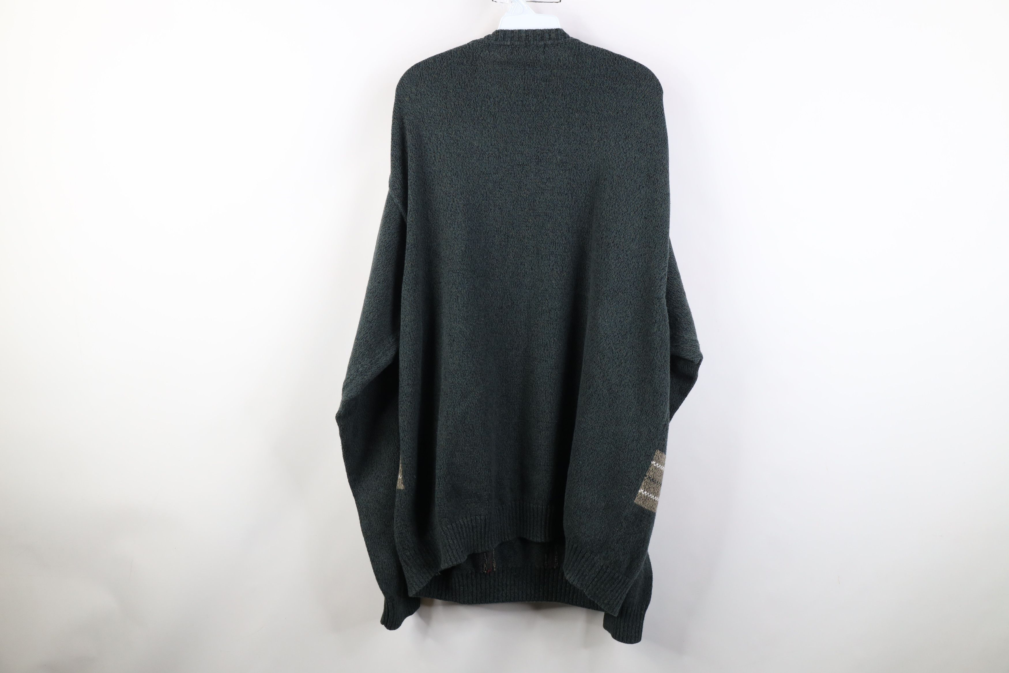 Vintage Vintage 90s Y2K Streetwear Crewneck Sweater Plaid Cotton Size US XXL / EU 58 / 5 - 7 Thumbnail