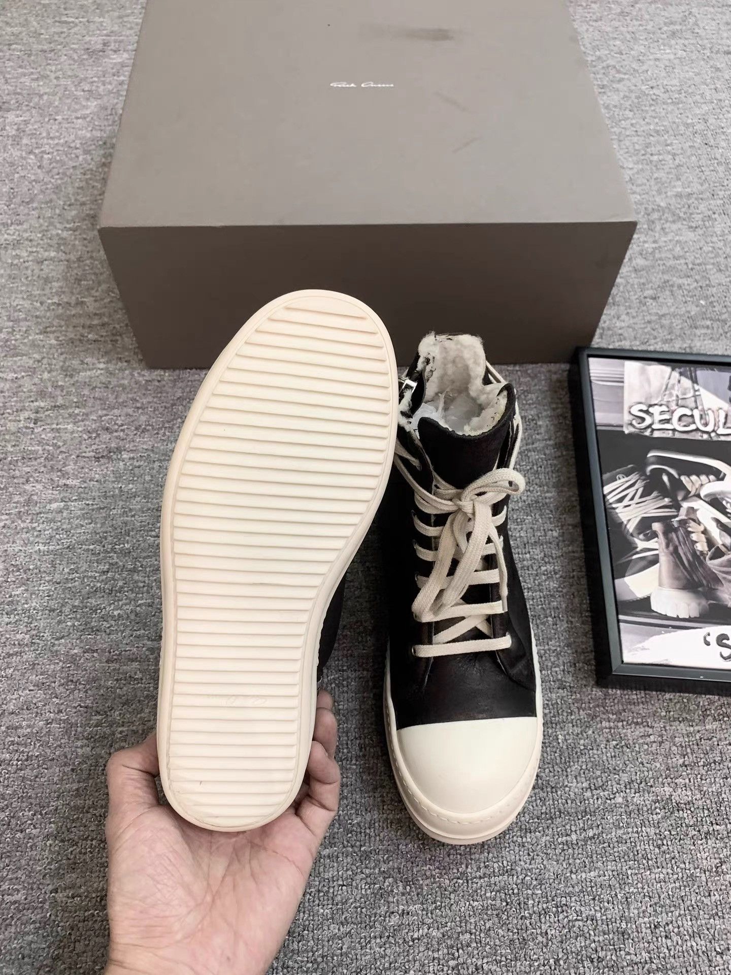 Rick Owens Rick Owens 17FW Mainline Leather Ramones K34 Size US 6 / EU 39 - 8 Thumbnail